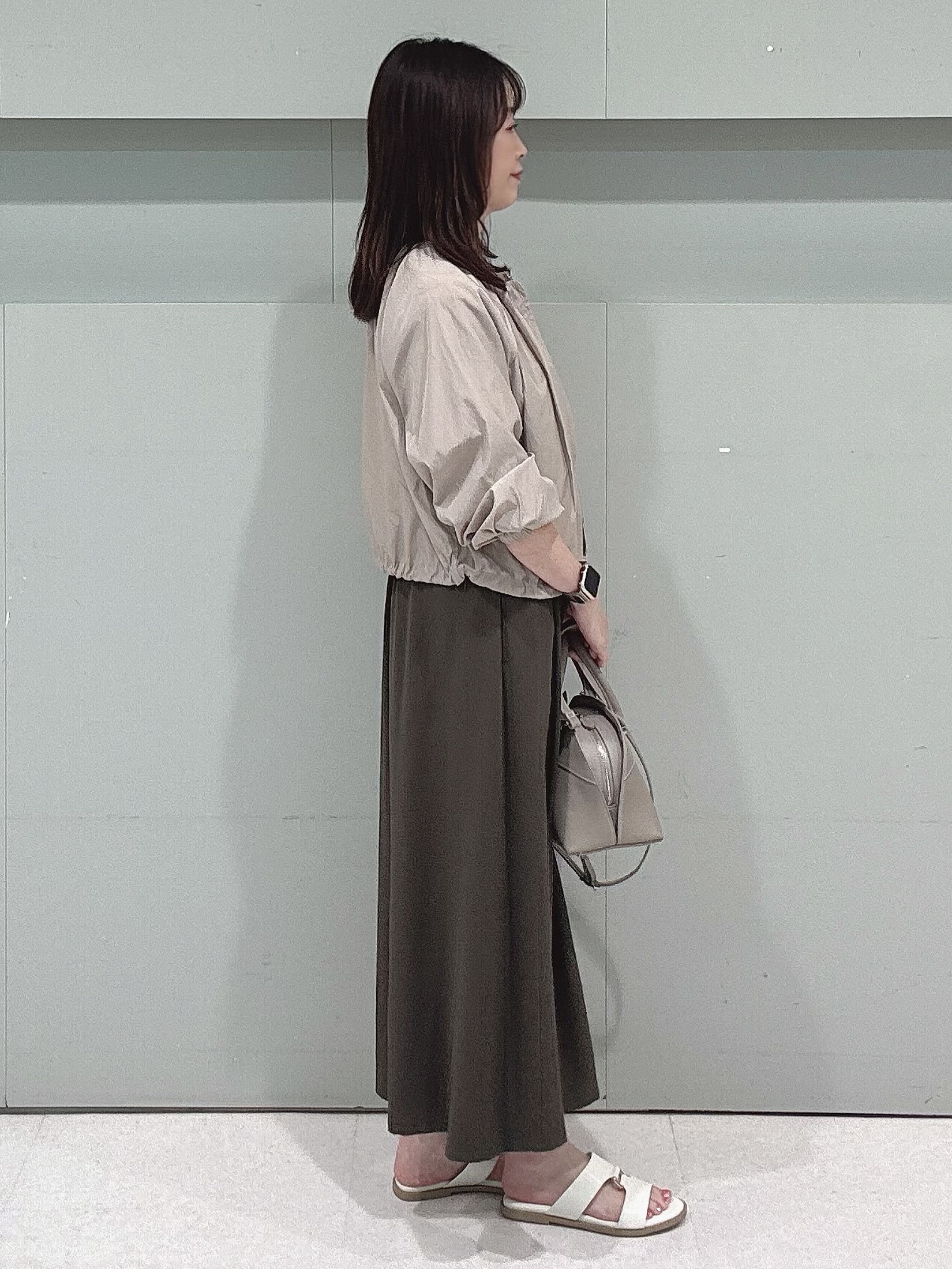 makiさんの「UNTITLED｜【セットアップ可/はっ水】シャイニータイプライターブルゾン」を使ったコーディネート