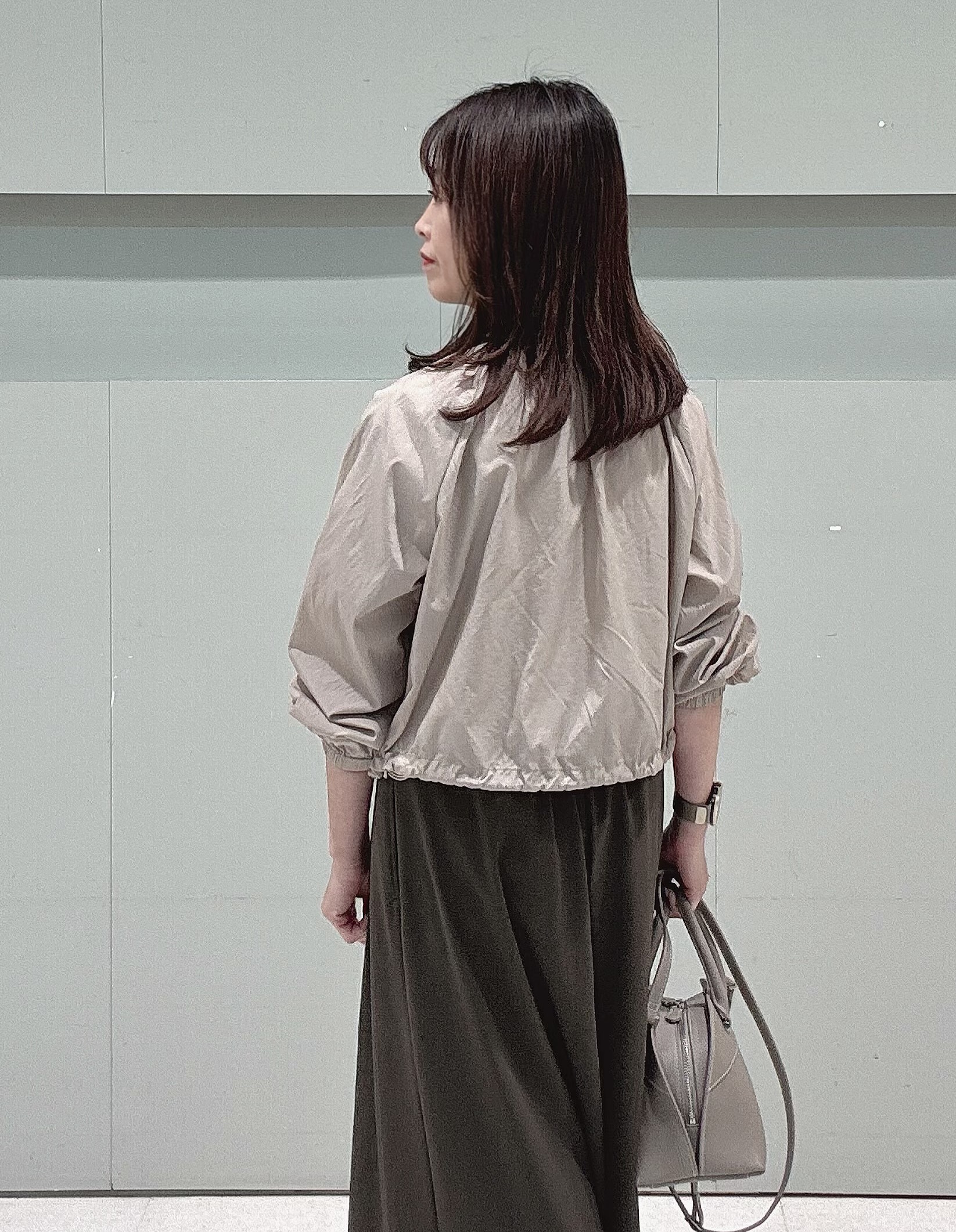 makiさんの「UNTITLED｜【セットアップ可/はっ水】シャイニータイプライターブルゾン」を使ったコーディネート