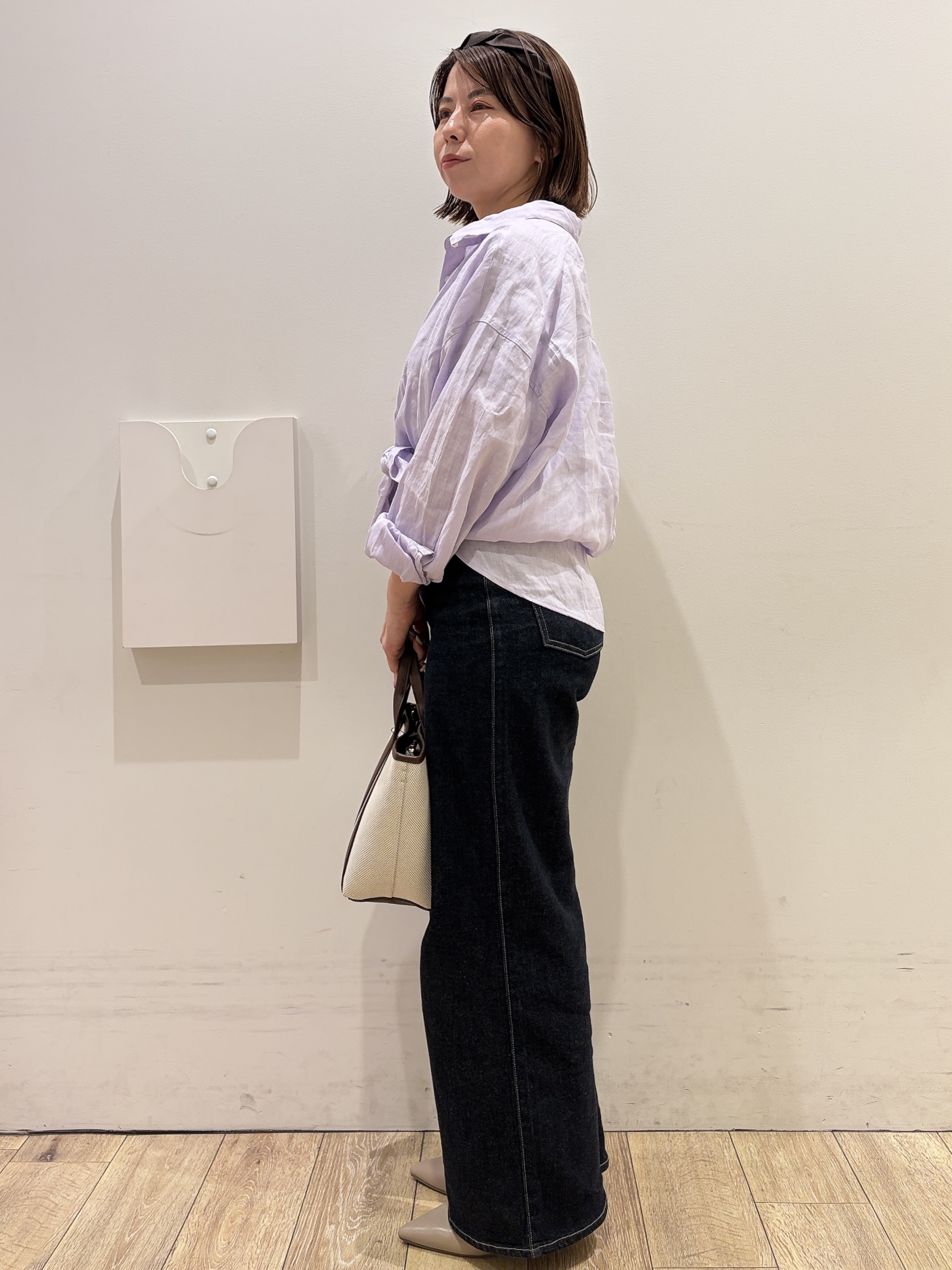 YUKOさんの「index｜ストレッチバギーデニム【洗濯機洗い可】《SS～LL》」を使ったコーディネート