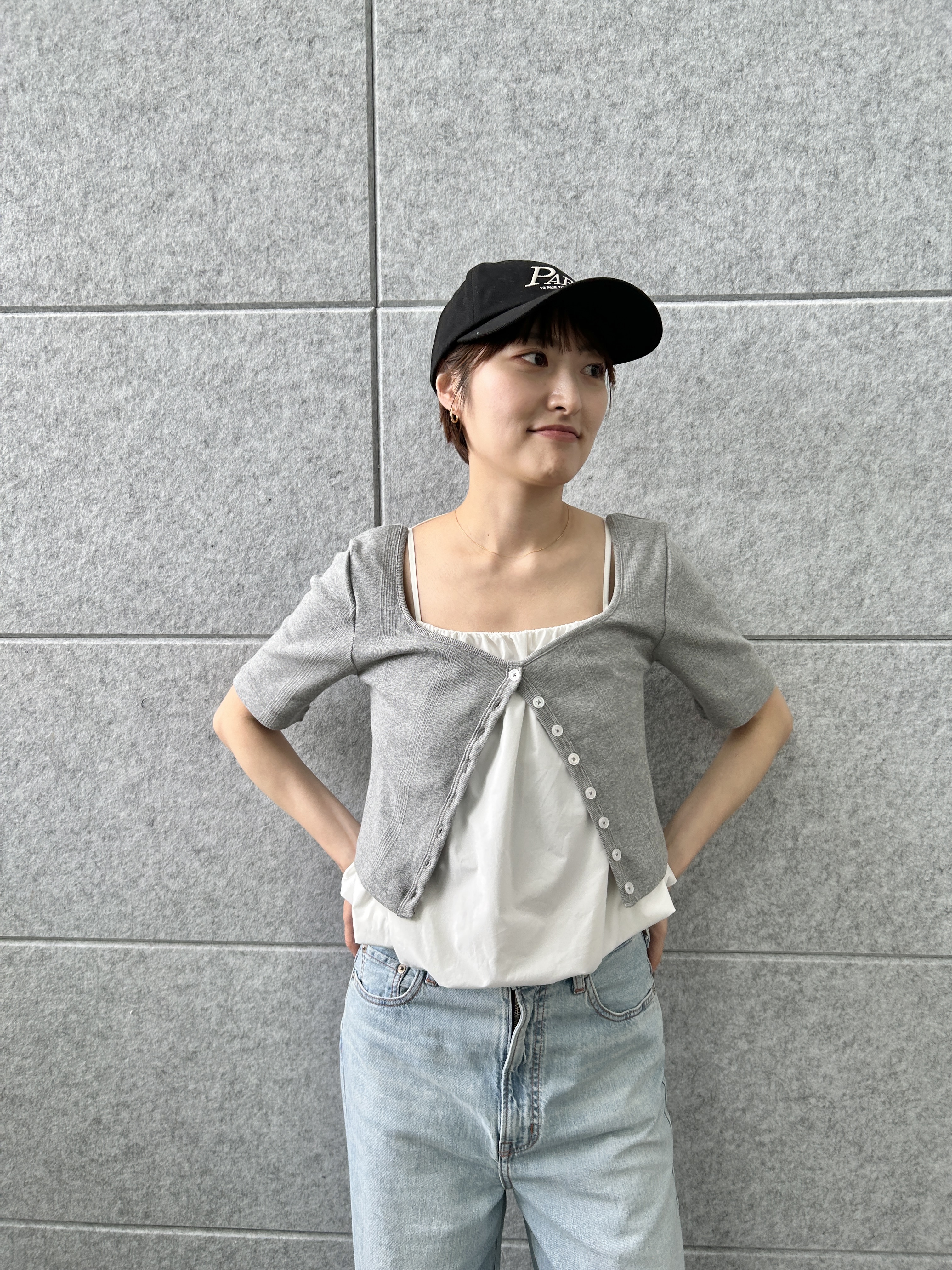 harunaさんの「CODE A｜balloon cami」を使ったコーディネート