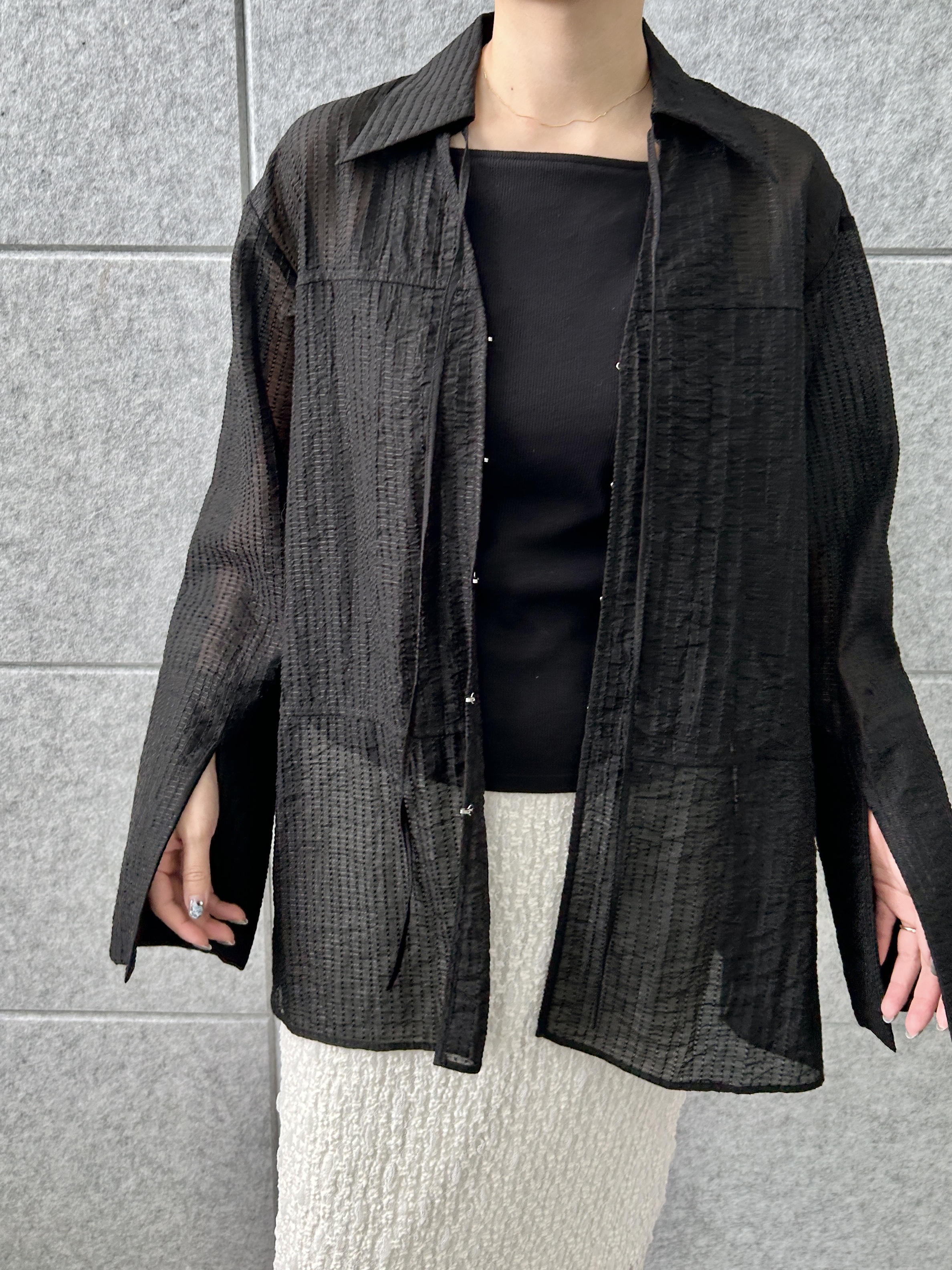 harunaさんの「CODE A｜edge line camisole」を使ったコーディネート