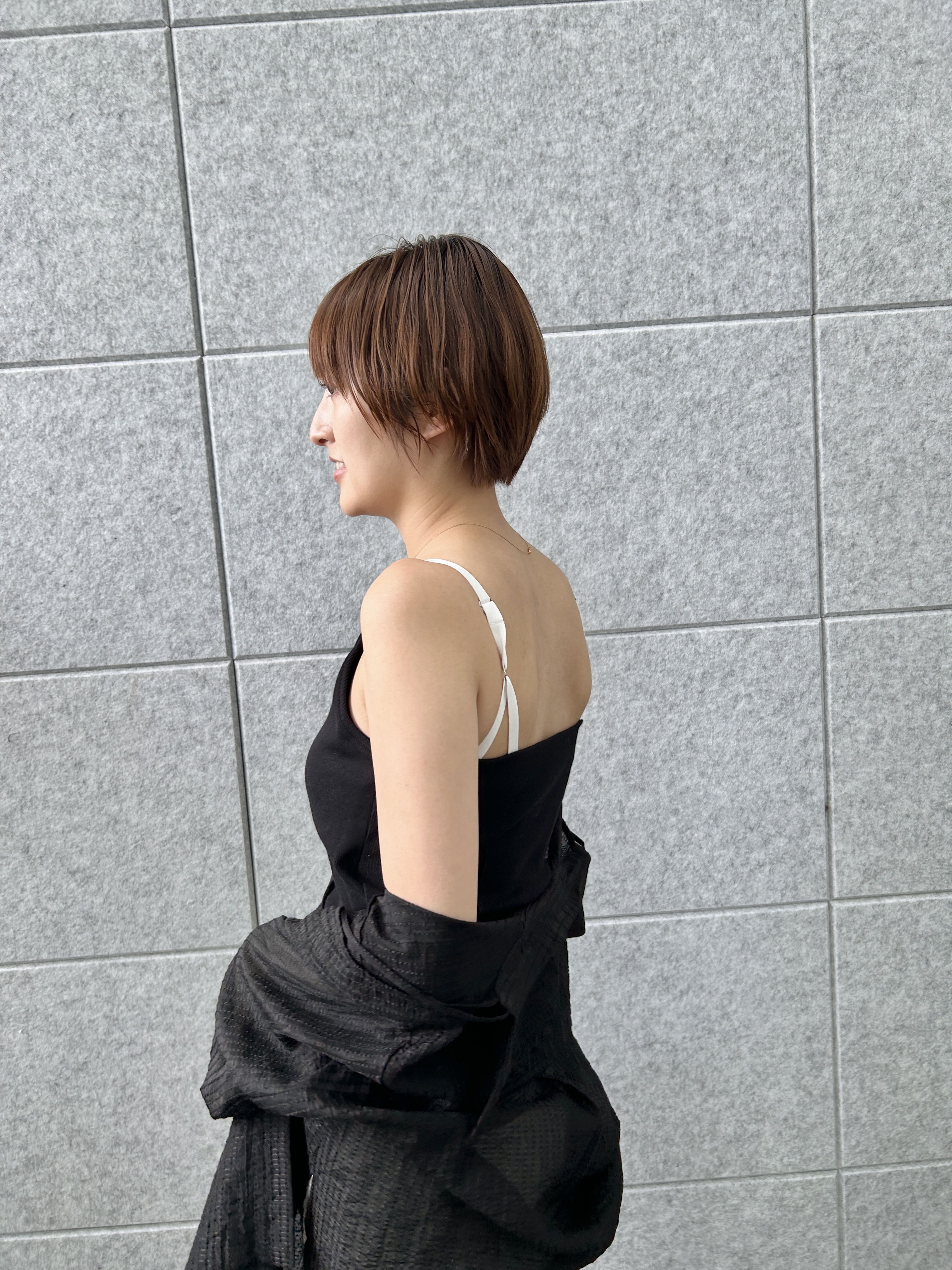 harunaさんの「CODE A｜edge line camisole」を使ったコーディネート