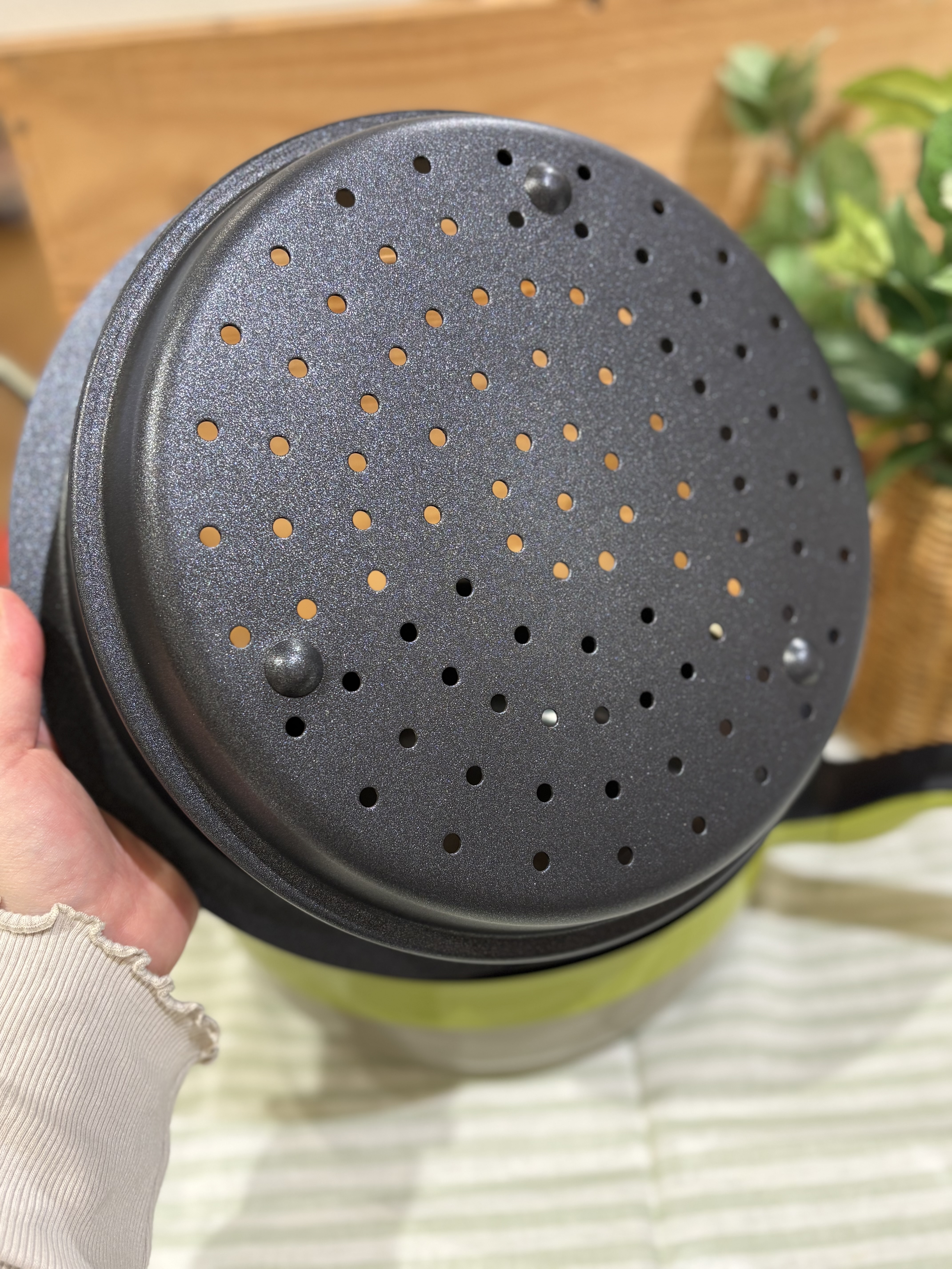 MOLさんの「212 KITCHEN STORE｜ブロックストライプ リネンコットン キッチンクロス L 45x60cm LGR ＜212Kオリジナル」を使ったコーディネート