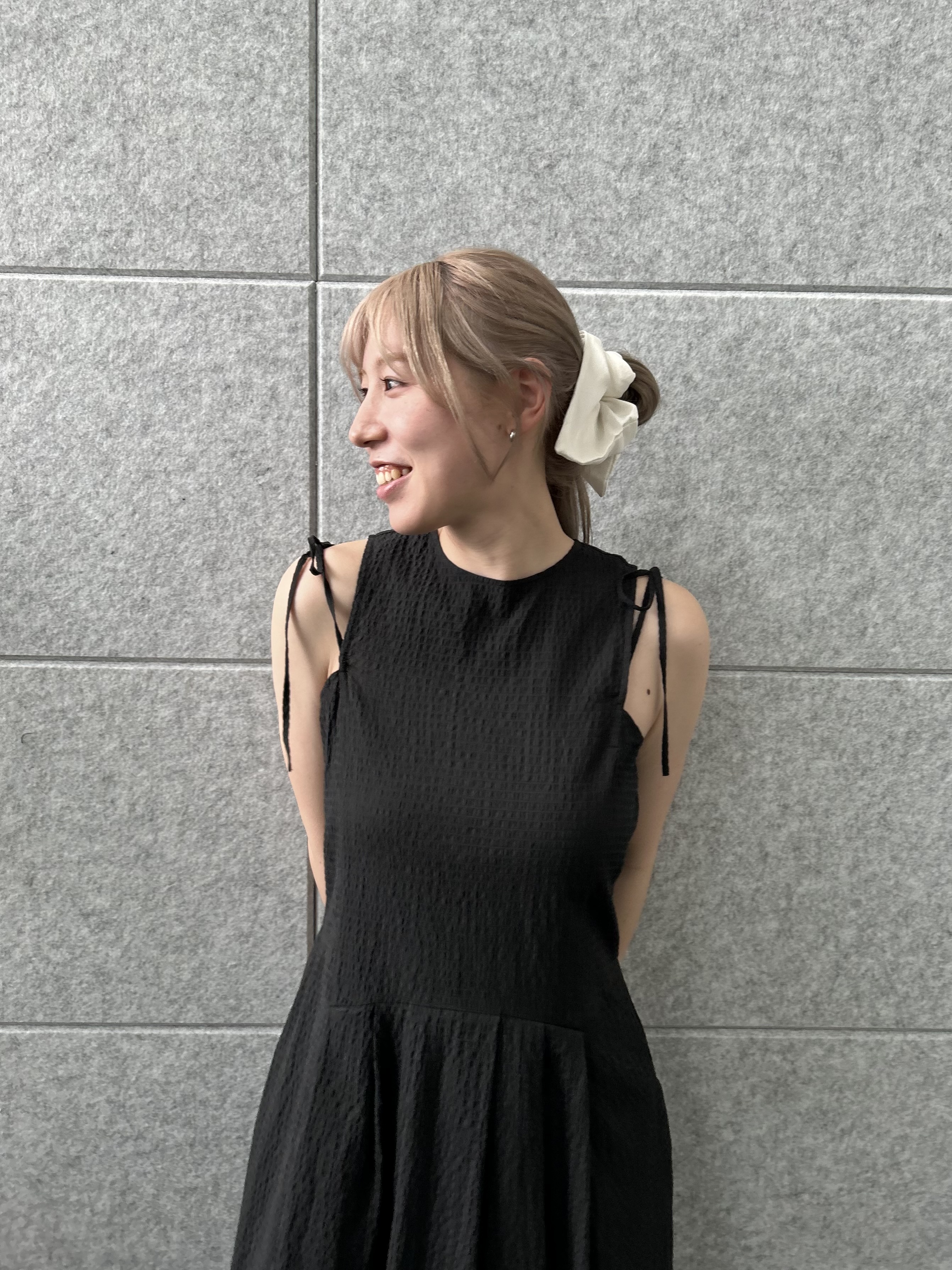 honoka Aさんの「CODE A｜shoulder ribbon dress」を使ったコーディネート