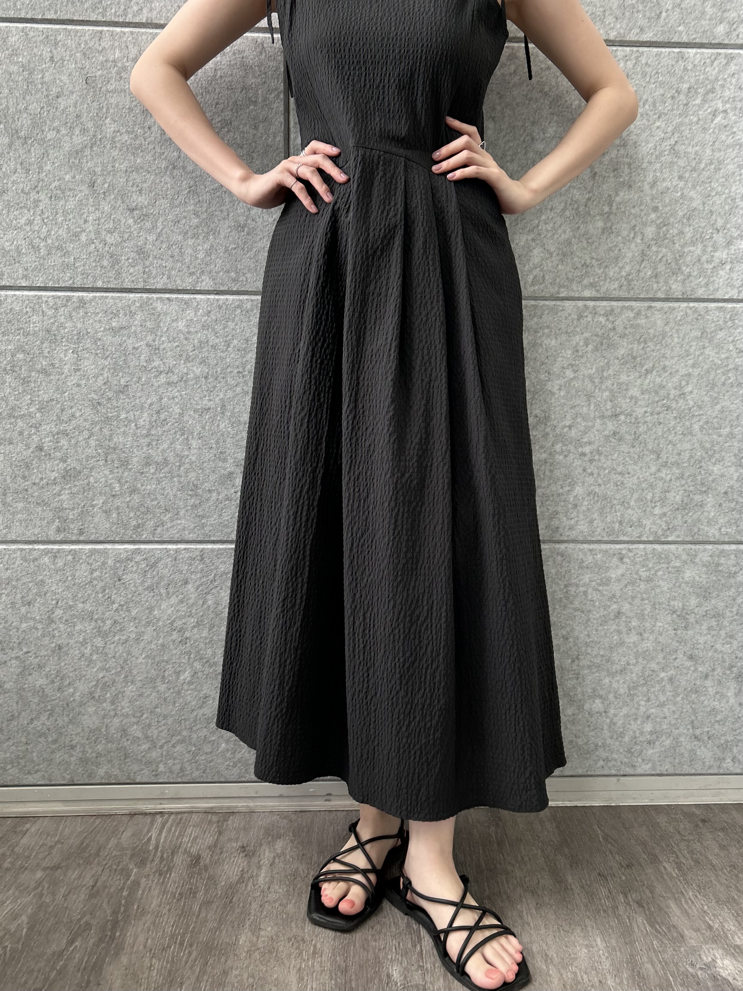 honoka Aさんの「CODE A｜shoulder ribbon dress」を使ったコーディネート