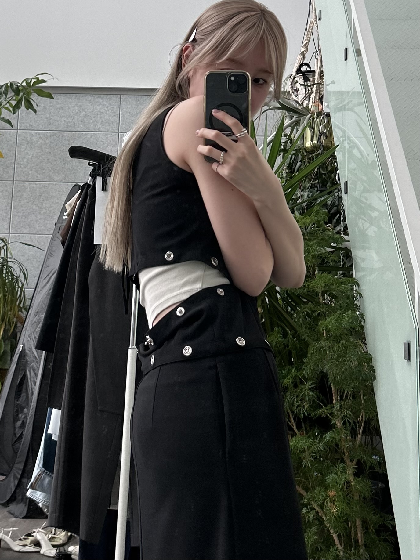 honoka Aさんの「CODE A｜modular split dress」を使ったコーディネート