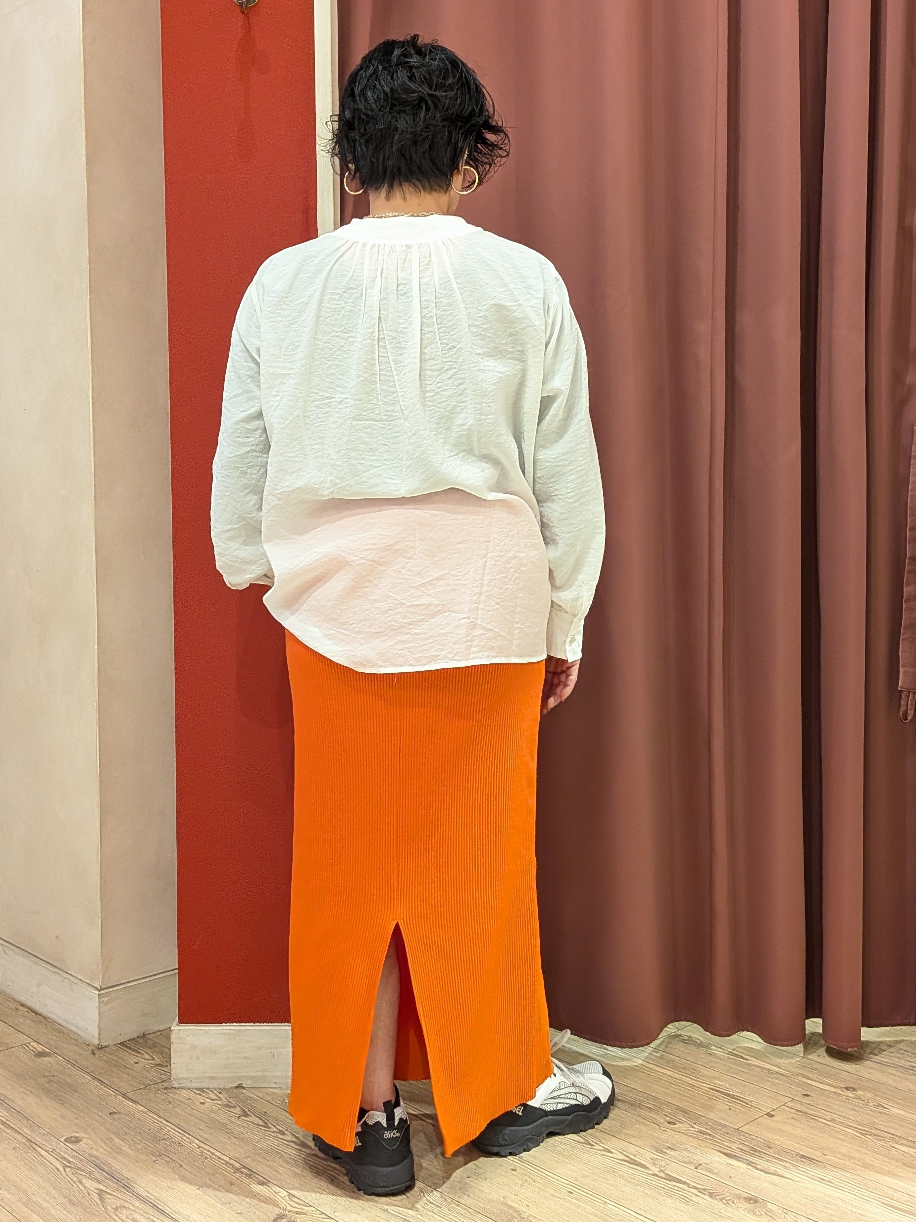 cameさんの「SHOO･LA･RUE｜【S-LL/体型カバー/Aライン】身体のラインを拾いにくい シアーシャツカーディガン」を使ったコーディネート
