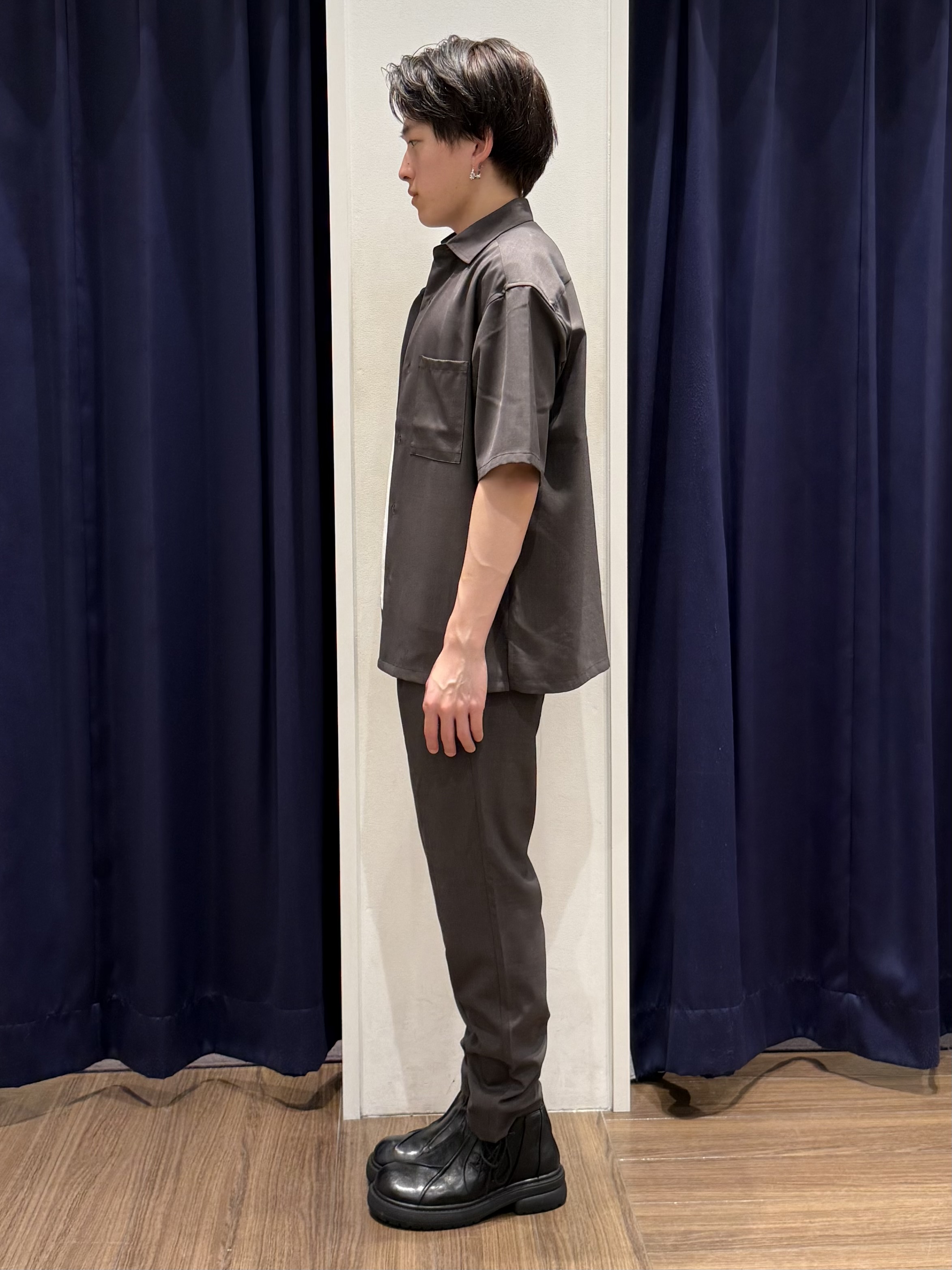 カシマさんの「THE SHOP TK｜LITE TEX ダブルフラップ半袖シャツ 接触冷感/吸水速乾/UVカット/アンチピリング/イージー」を使ったコーディネート