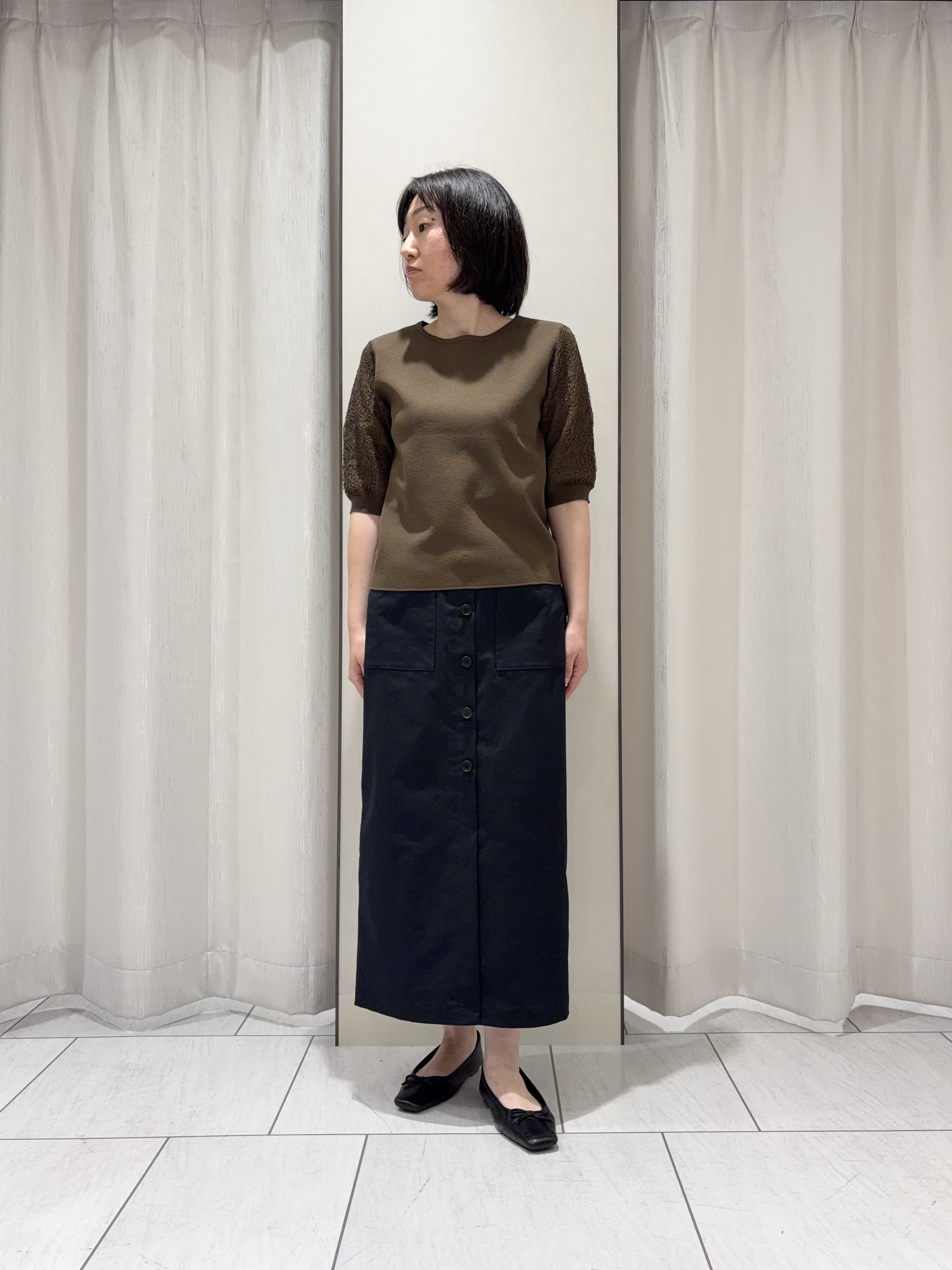 わたなべさんの「UNTITLED｜【洗える】エレガンススリーブニット」を使ったコーディネート