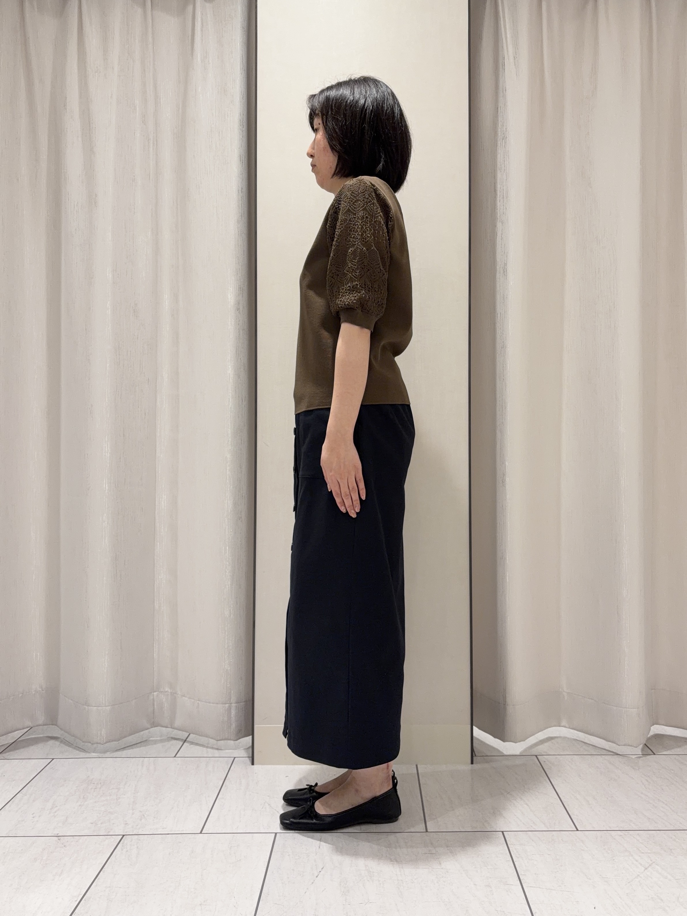 わたなべさんの「UNTITLED｜【洗える】エレガンススリーブニット」を使ったコーディネート