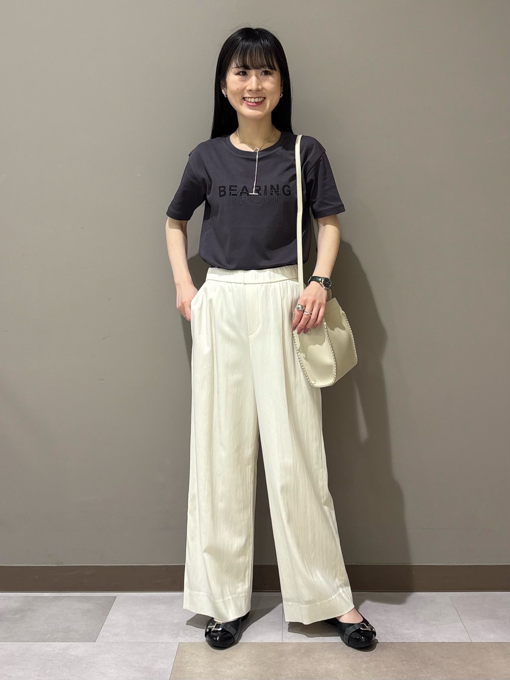 KEIKOさんの「INDIVI｜【洗える／2WAY】ベルト付き ジオメトリック柄 シャツワンピース」を使ったコーディネート
