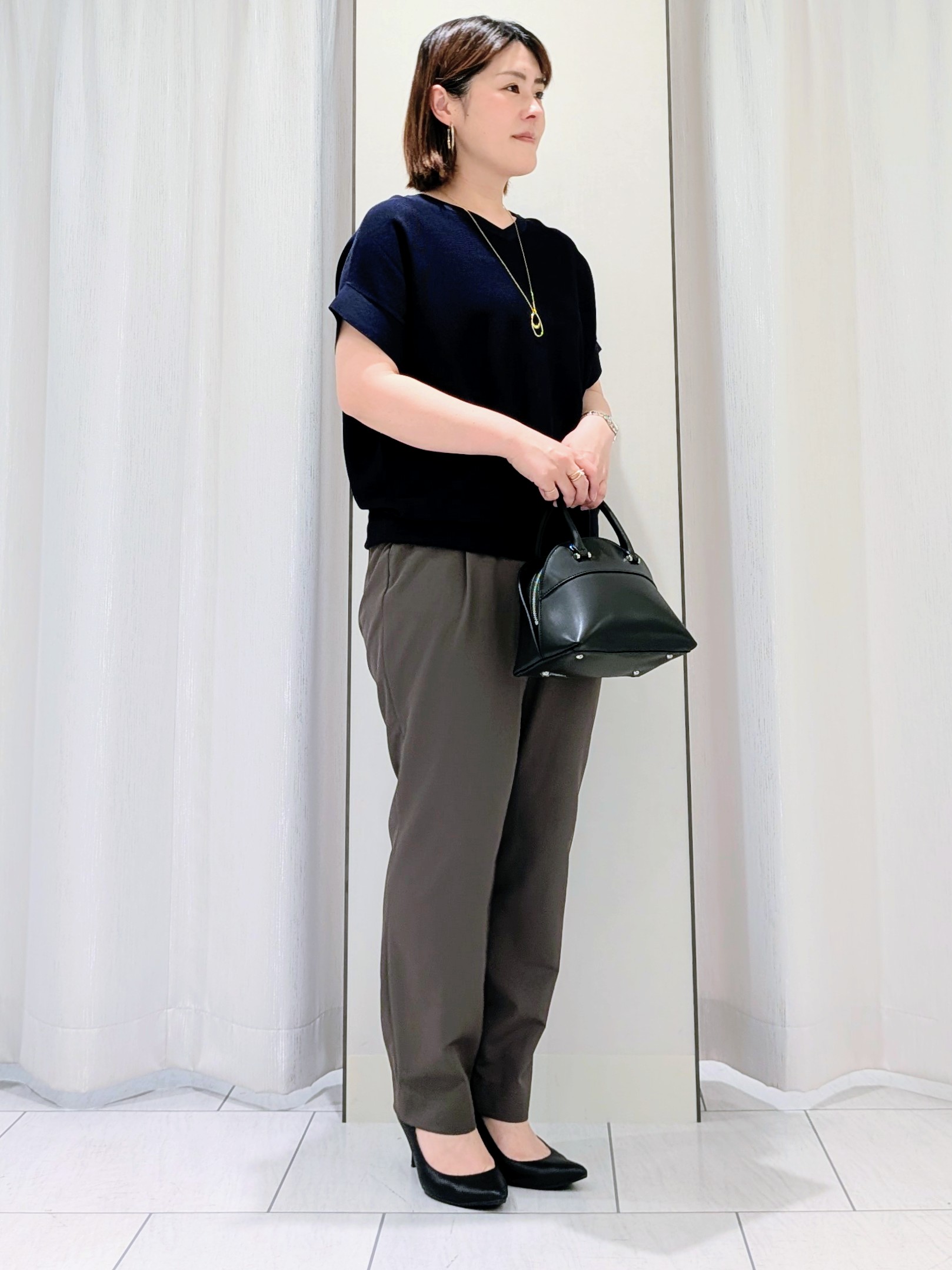 Onumaさんの「UNTITLED｜【シワになりにくい/セットアップ可/接触冷感】ハーフスリーブジャケット」を使ったコーディネート