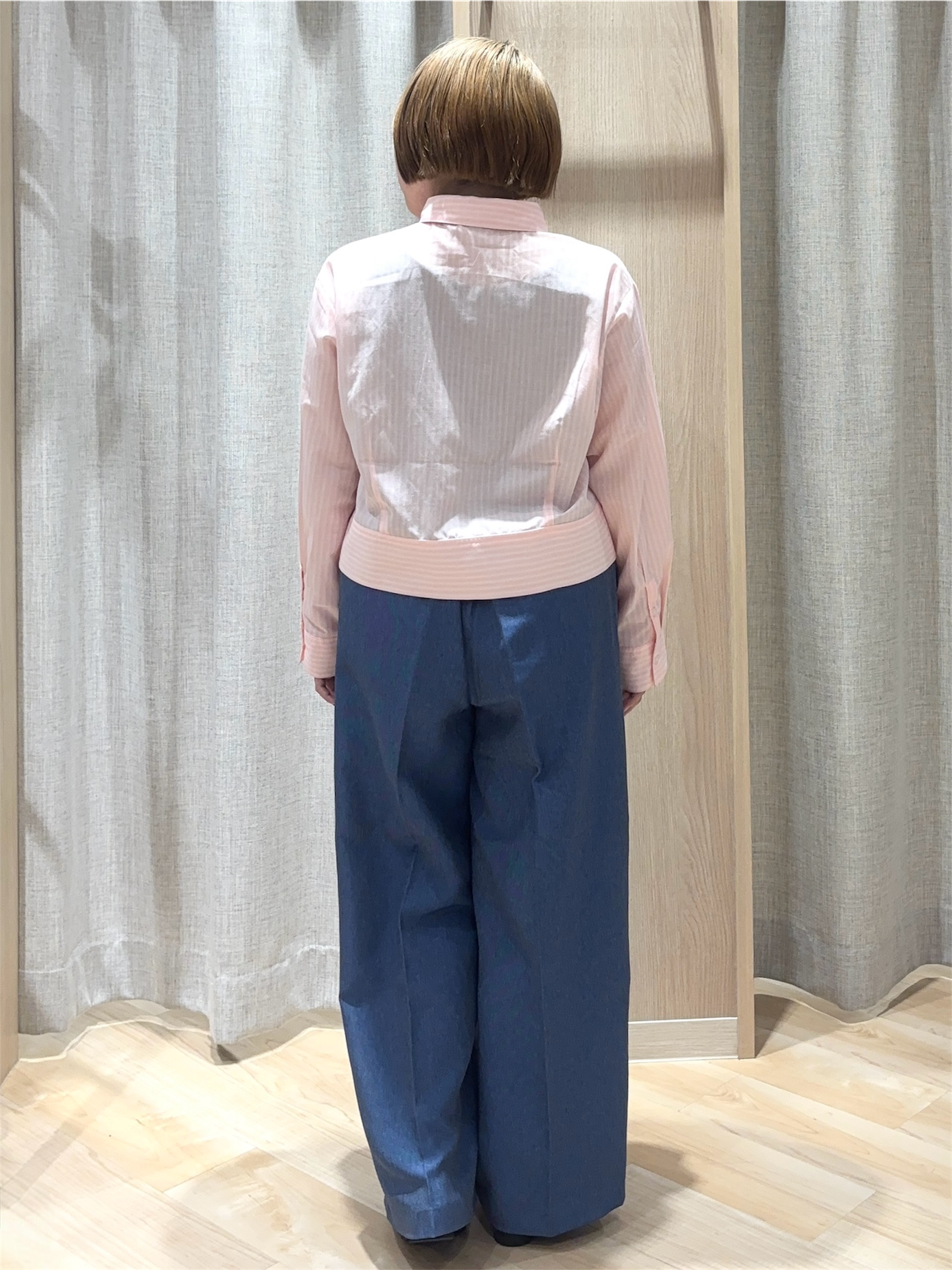❤︎ 𝐦𝐢𝐨 ❤︎さんの「grove｜【貴島明日香さん着用／イージーケア／接触冷感】麻混クロップドシャツ」を使ったコーディネート