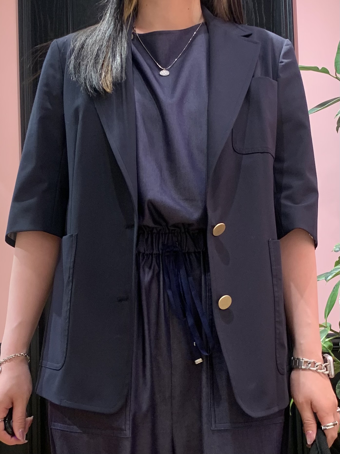 SAKAIさんの「DRESSTERIOR｜【ウォッシャブル】フレンチスリーブ コンビネゾン」を使ったコーディネート