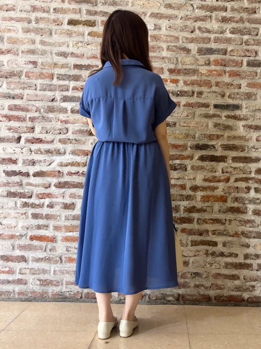 tokiさんの「THE SHOP TK｜【S-XL/ひんやり/防しわ】欲しいが詰まった 上品フィット＆フレアワンピース」を使ったコーディネート