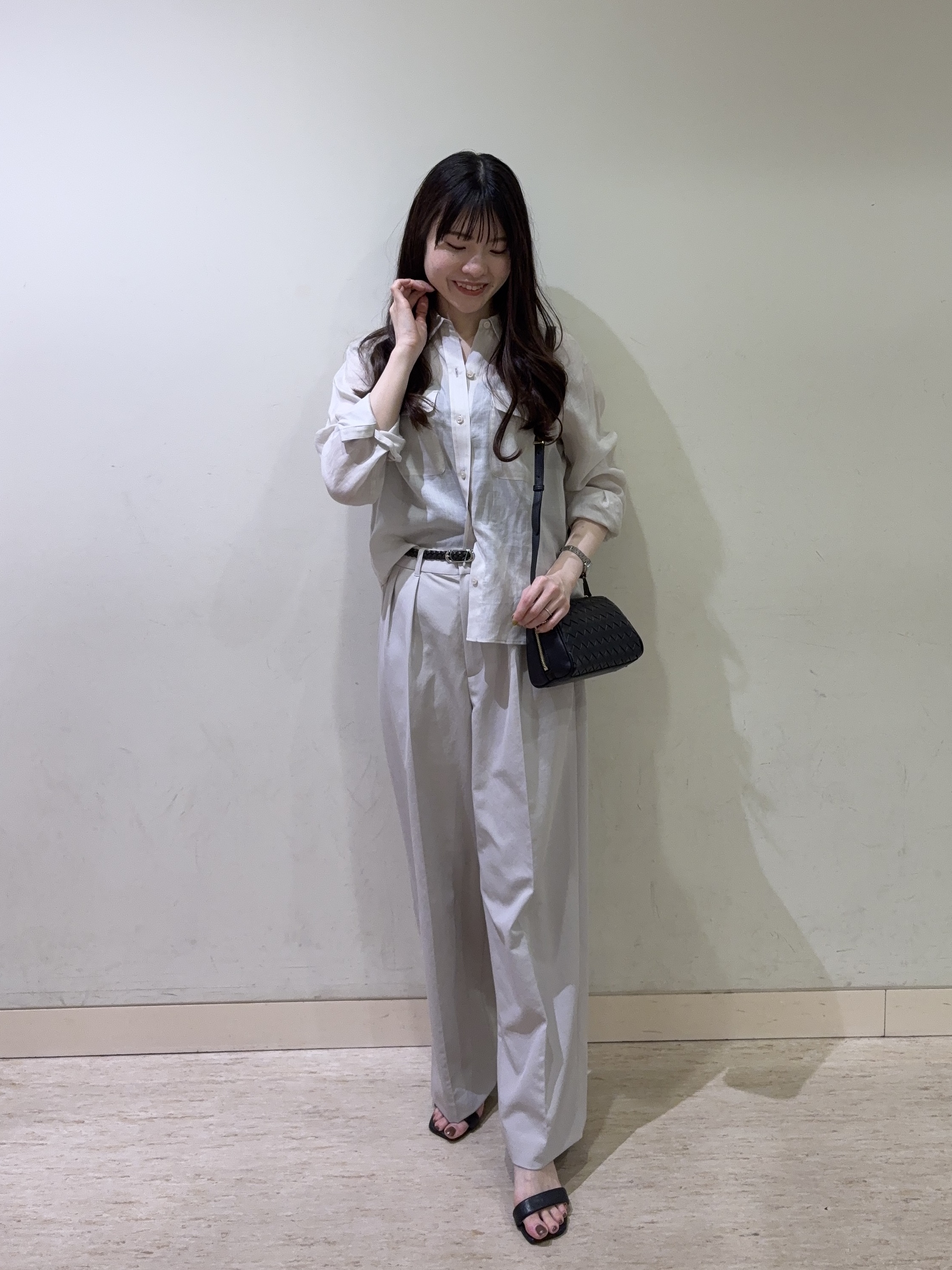 mayuさんの「UNTITLED｜【古畑星夏さん着用/接触冷感】ドライタッチシャツ」を使ったコーディネート