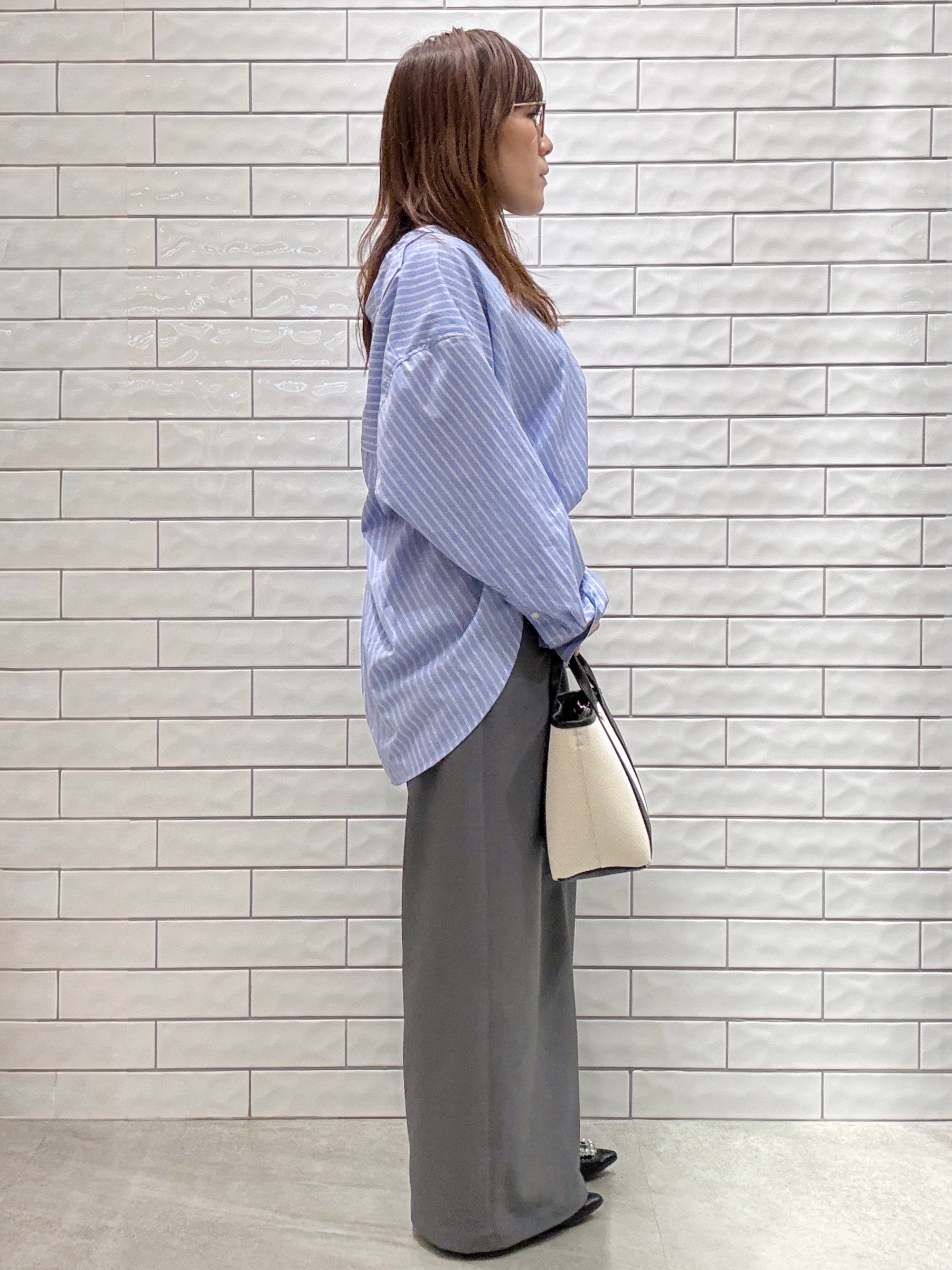 maichiさんの「OPAQUE.CLIP｜バックシャンスキッパーシャツ【洗濯機OK】」を使ったコーディネート