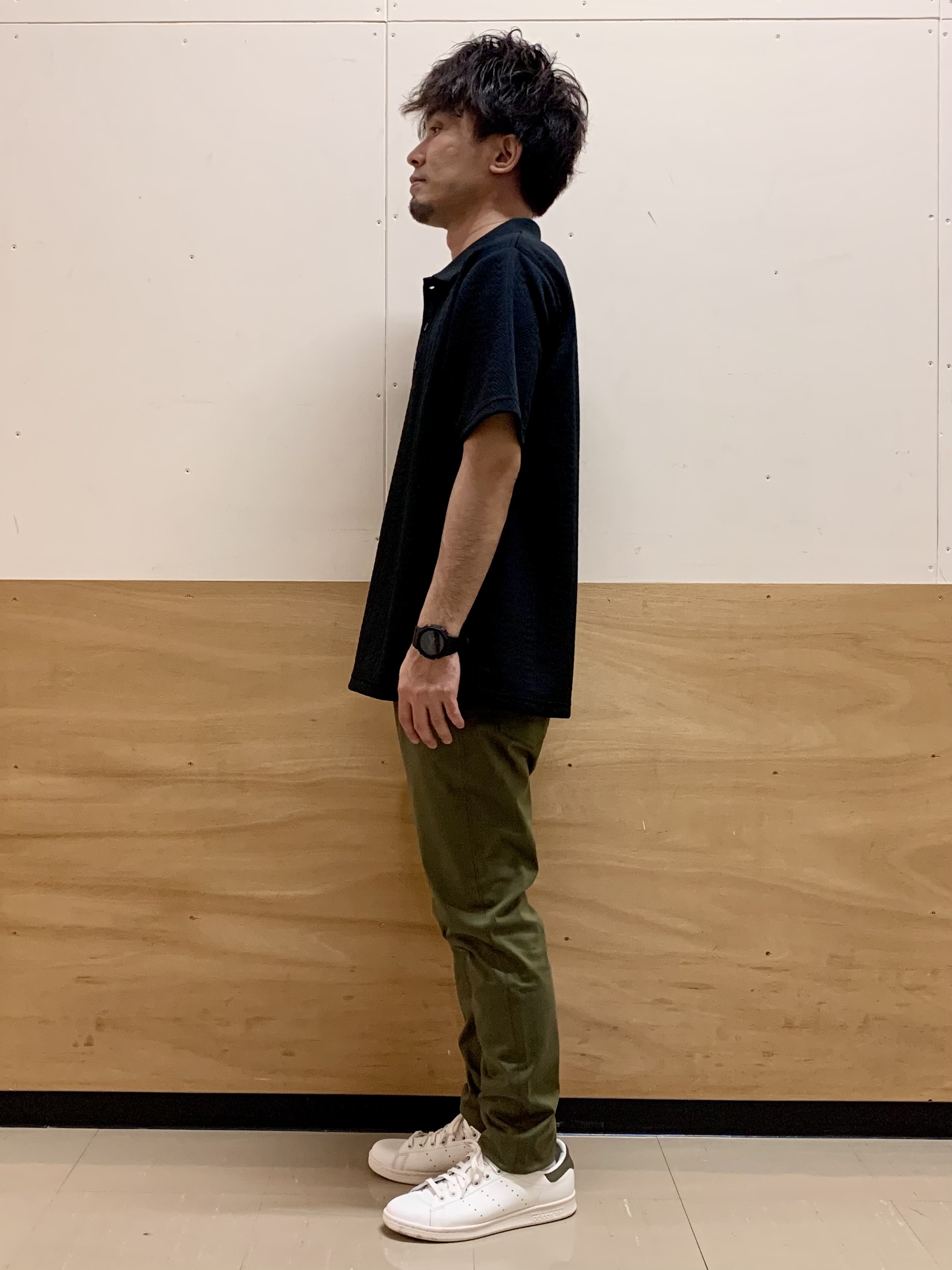 MATUさんの「THE SHOP TK｜【シンプルすぎない大人の表情】ケーブルフクレポロシャツ 吸水速乾/UVケア/洗濯機OK」を使ったコーディネート