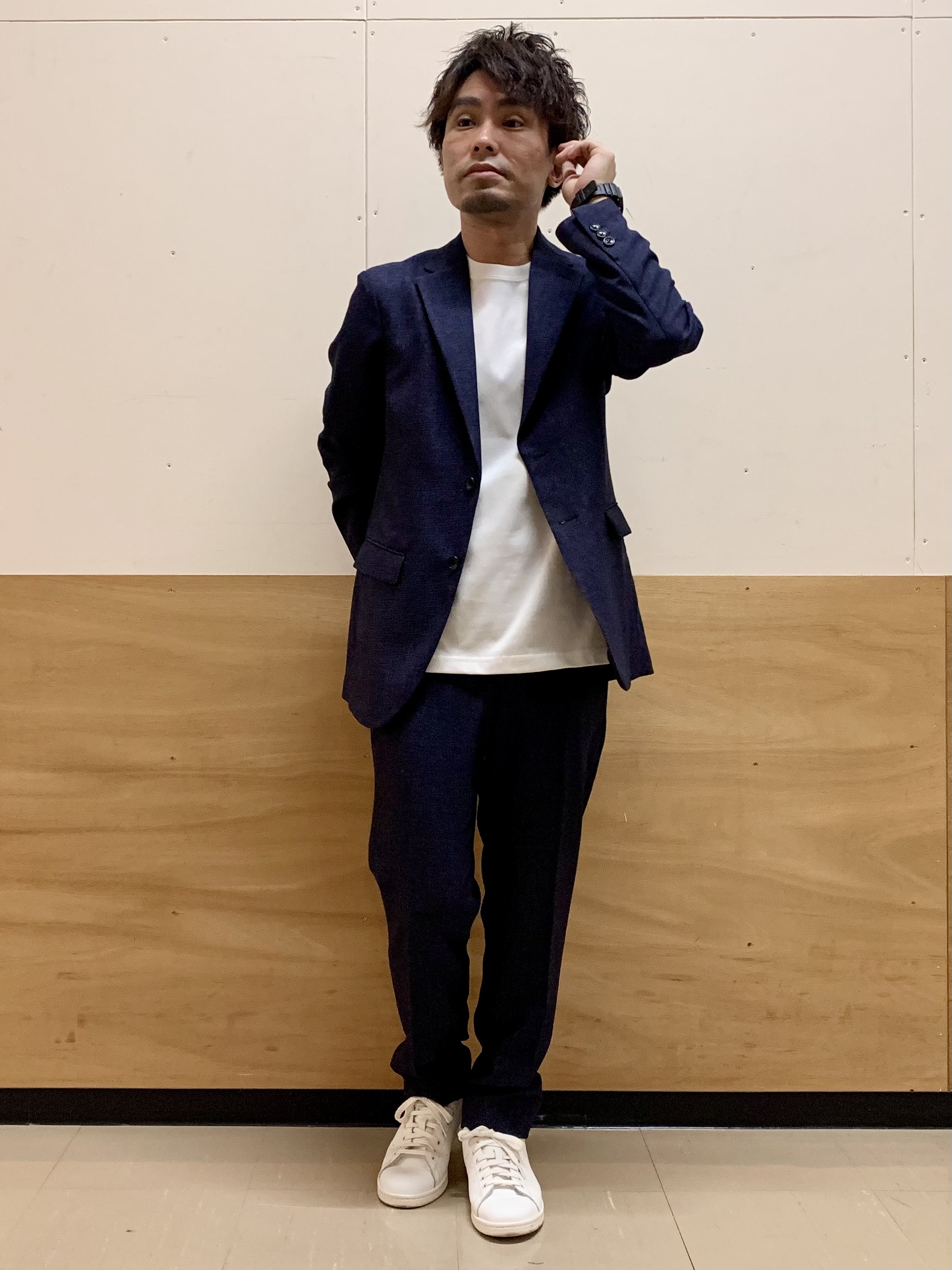 MATUさんの「THE SHOP TK｜【セットアップ可／洗濯機OK】AVANT AIR メッシュジャケット」を使ったコーディネート