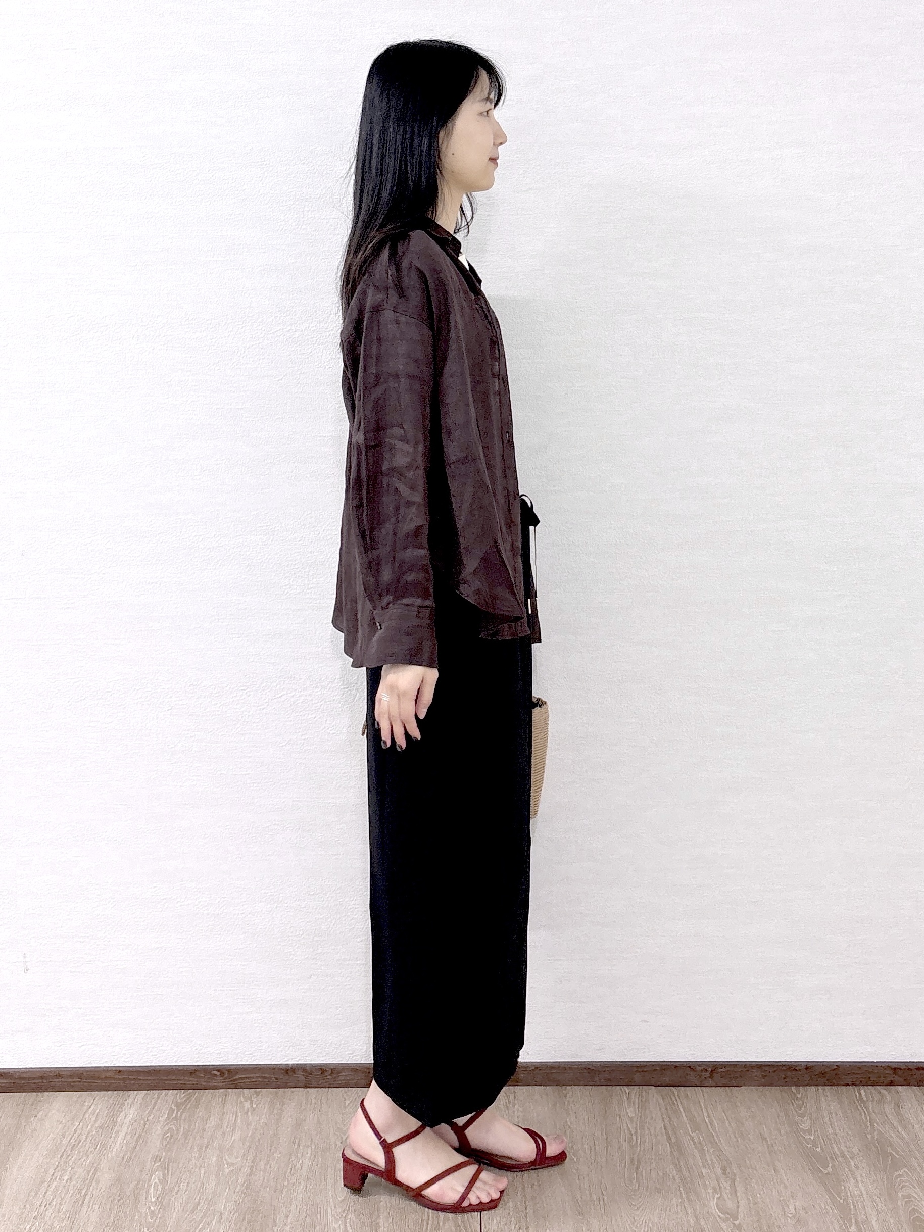 sachikoさんの「OPAQUE.CLIP｜フレンチリネンシャツ／カシュクール【洗濯機OK】《5col》」を使ったコーディネート