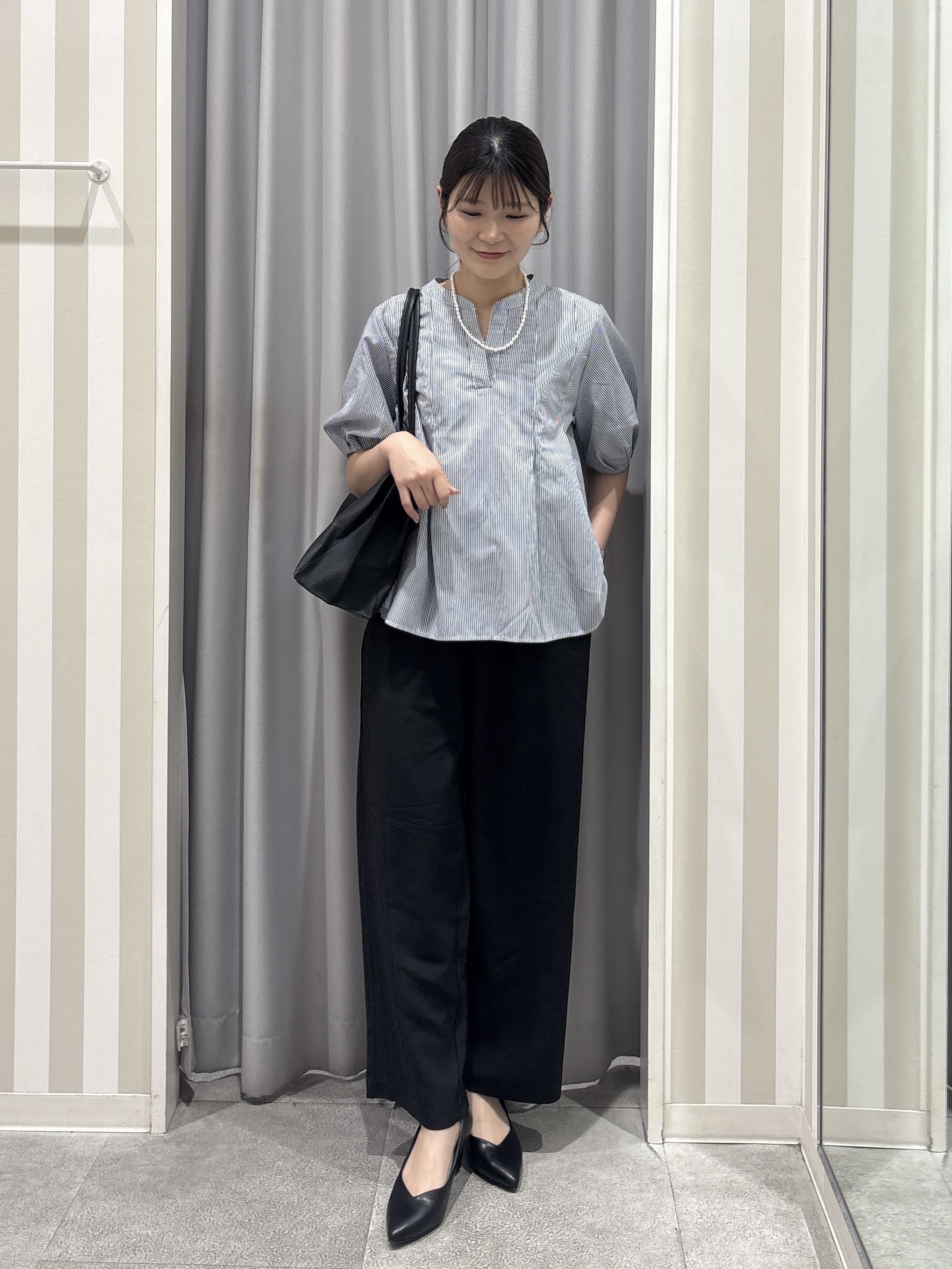 Rikaさんの「SHOO･LA･RUE｜【前後2WAY/洗濯機可/S-LL】レースデザインタンクトップ」を使ったコーディネート
