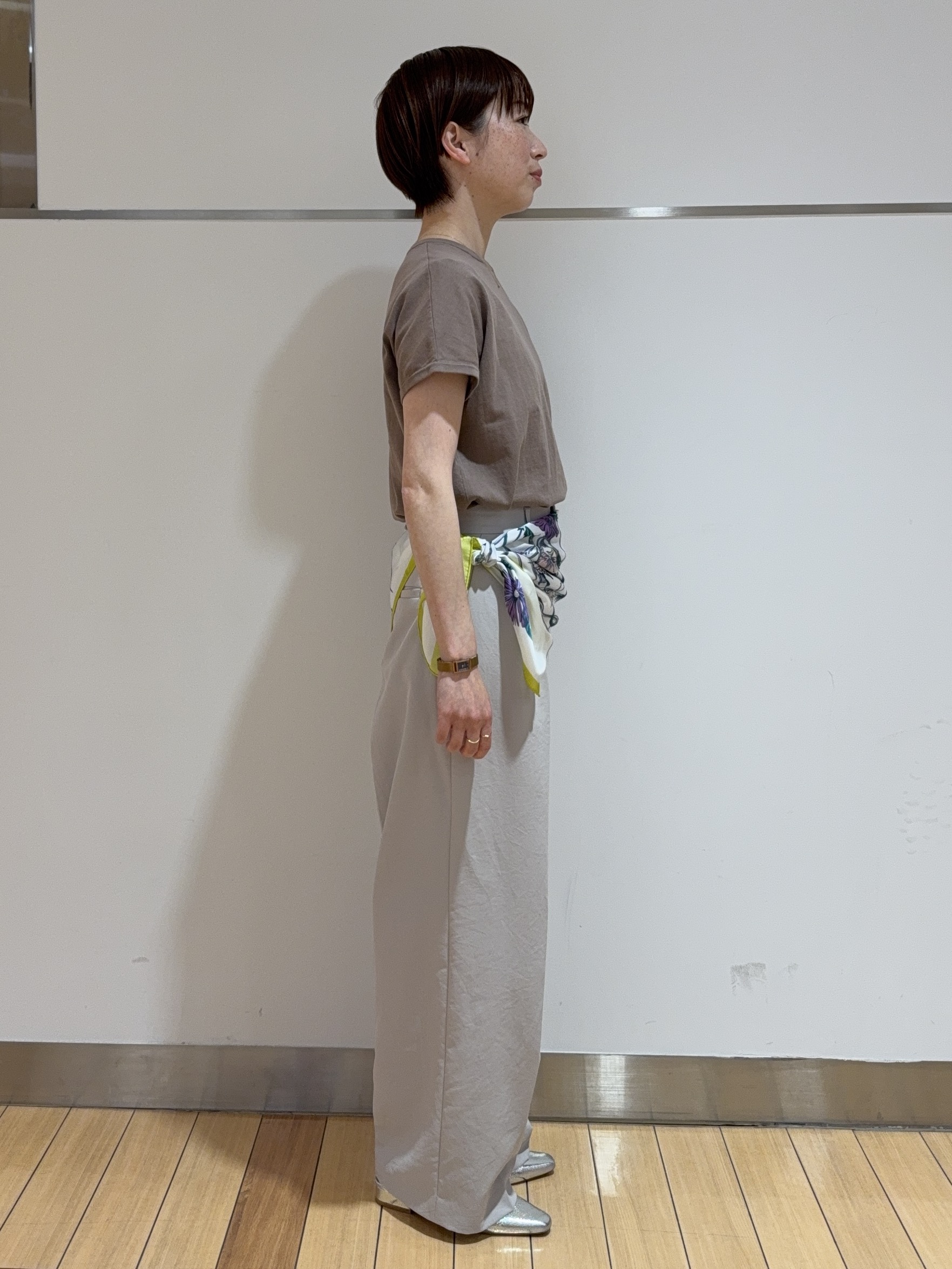 あやさんの「UNTITLED｜【9色展開/アンサンブル可/洗える】コットンベーシックニット」を使ったコーディネート
