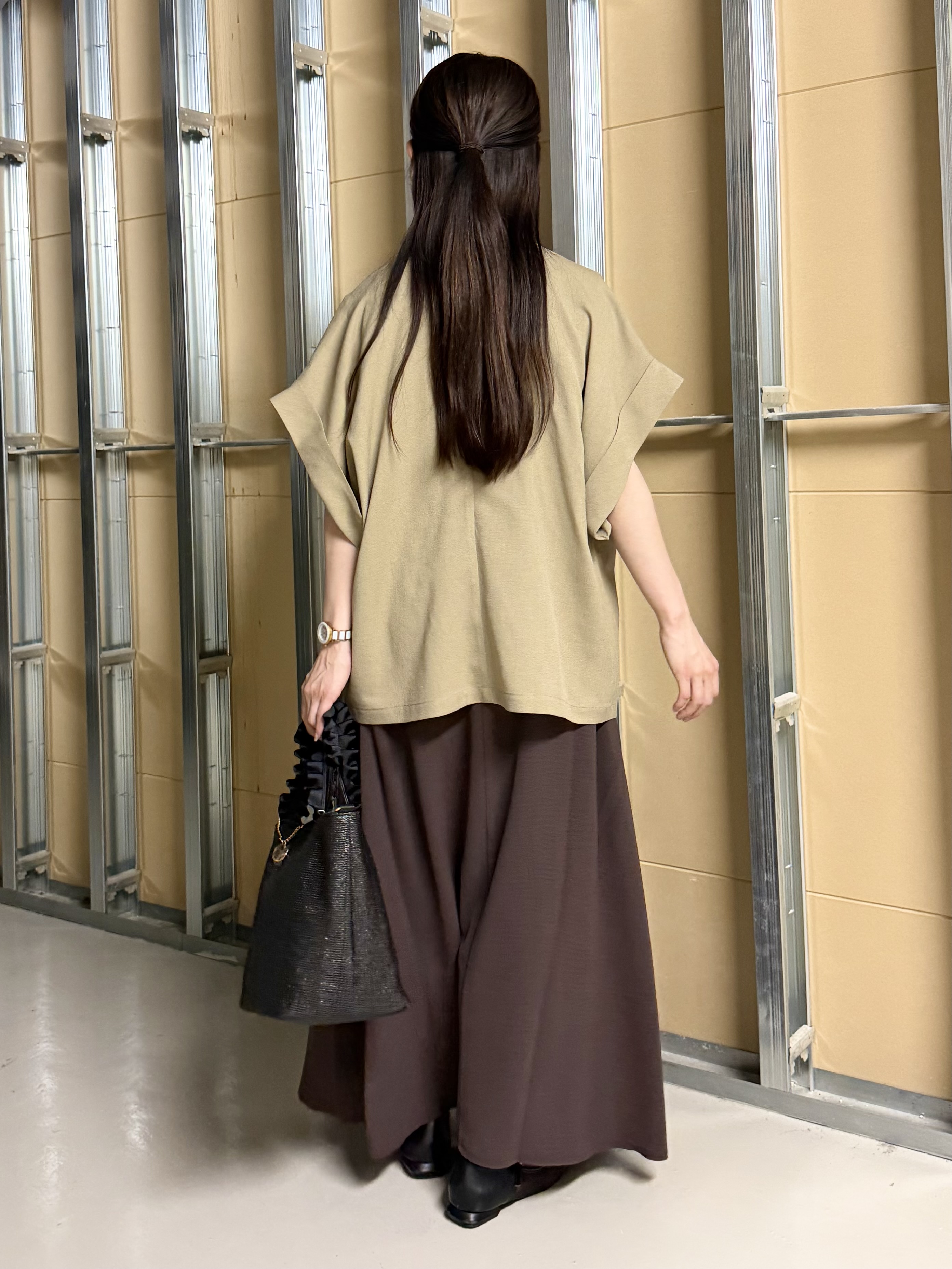 sahoさんの「THE SHOP TK｜【夏の通勤スタイルに】涼やかな着心地 麻調ダブルブレストジャケット」を使ったコーディネート