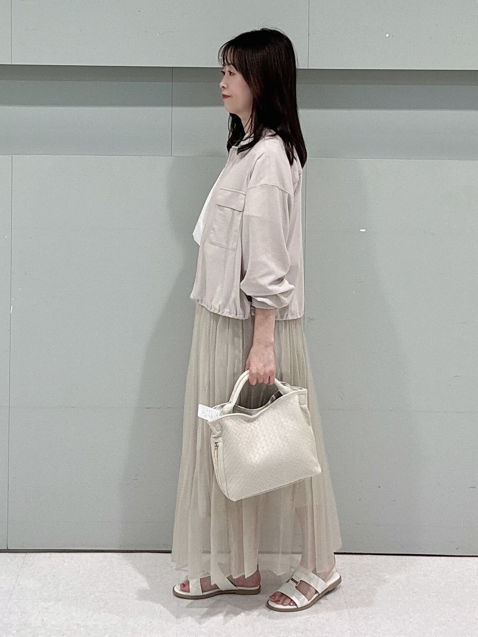 makiさんの「UNTITLED｜【古畑星夏さん着用/洗える】シアーブルゾン」を使ったコーディネート