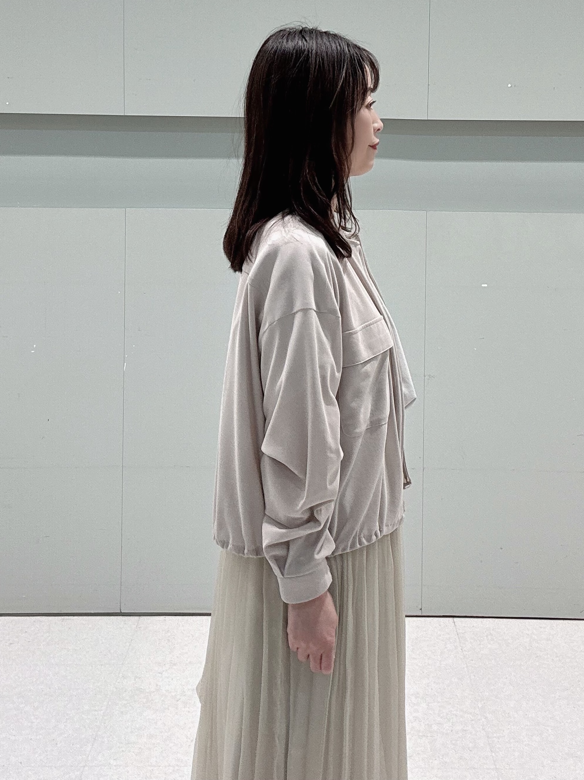 makiさんの「UNTITLED｜【古畑星夏さん着用/洗える】シアーブルゾン」を使ったコーディネート