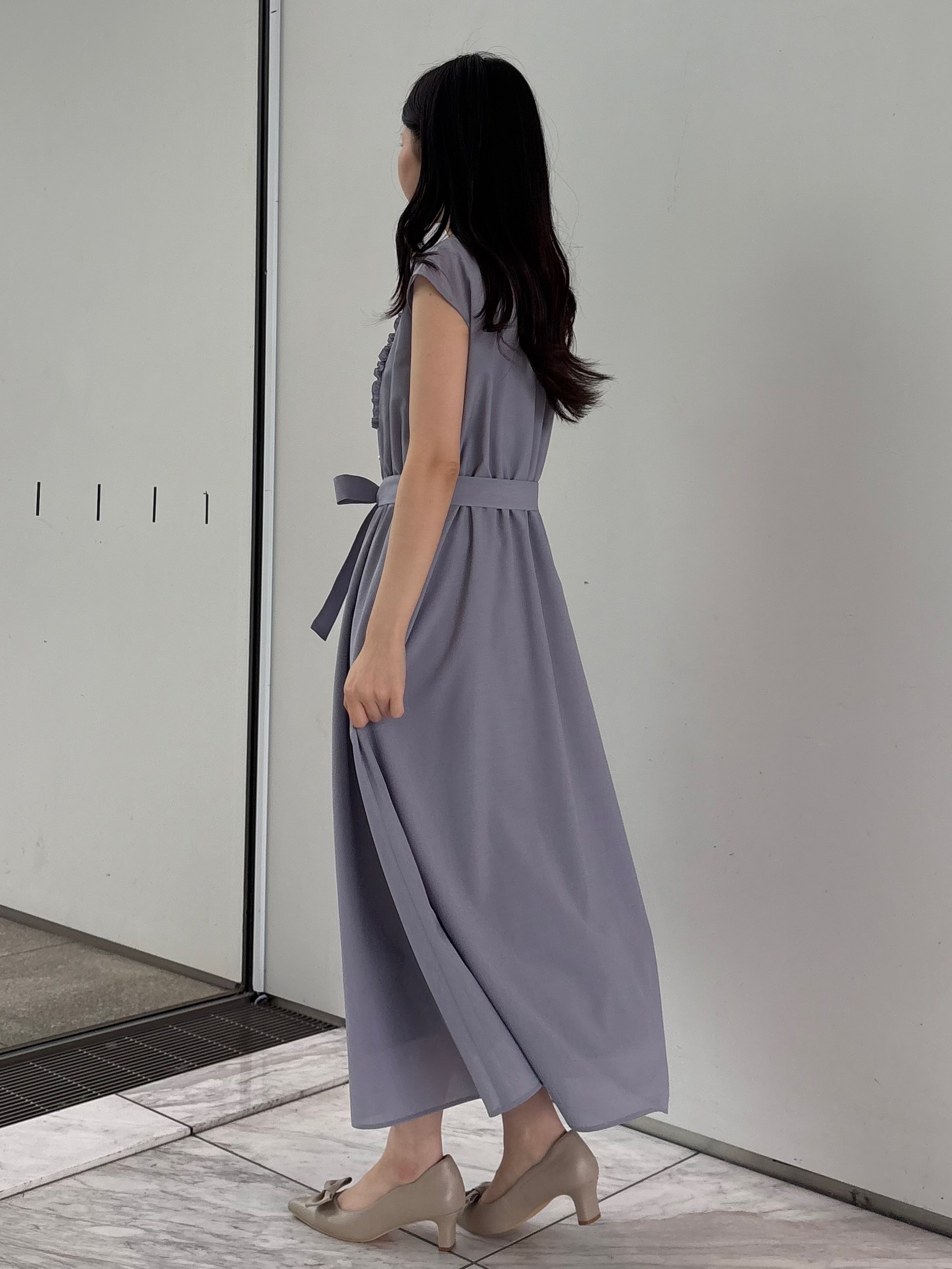 AOIさんの「Couture brooch｜【洗える・着映え】リネンライク シアーワンピース」を使ったコーディネート