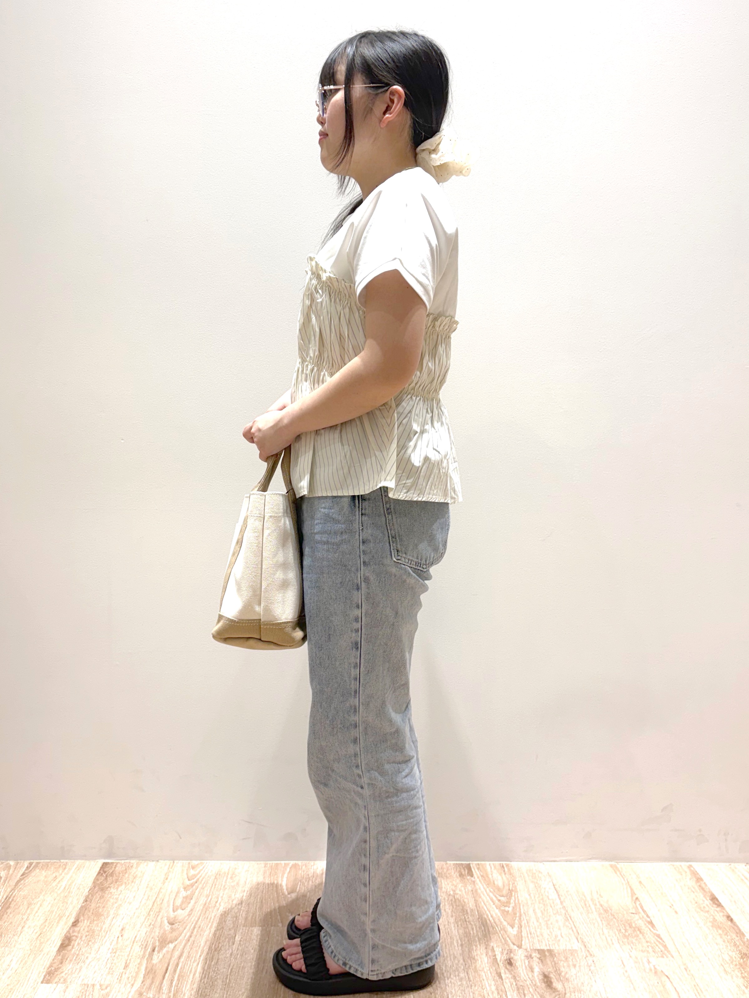 ころりさんの「OPAQUE.CLIP｜ビスチェドッキングTシャツ【洗濯機OK】」を使ったコーディネート