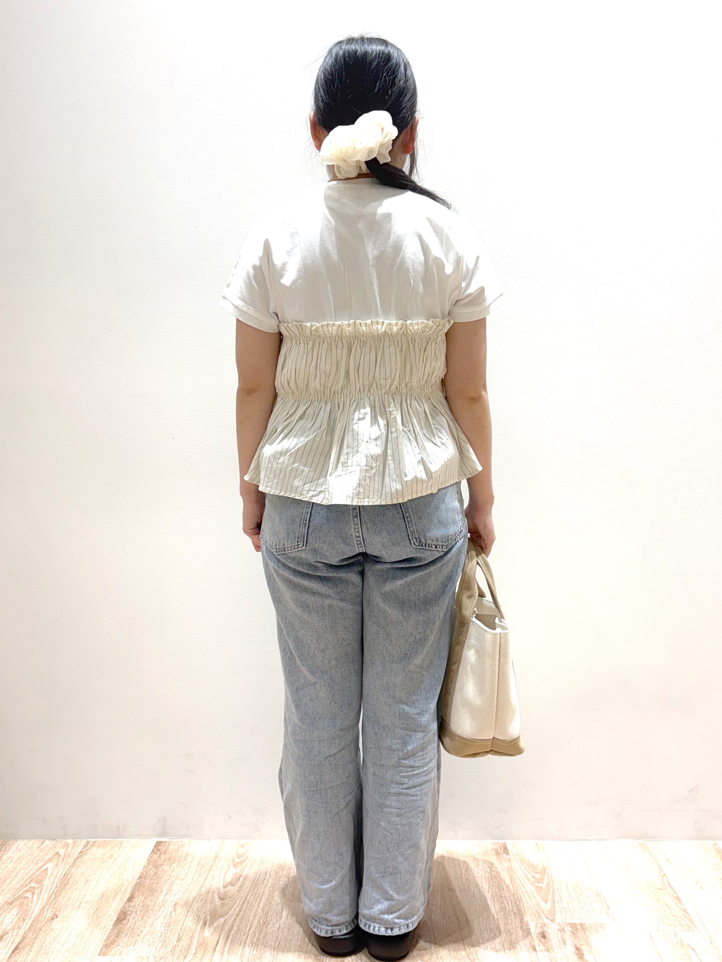 ころりさんの「OPAQUE.CLIP｜ビスチェドッキングTシャツ【洗濯機OK】」を使ったコーディネート
