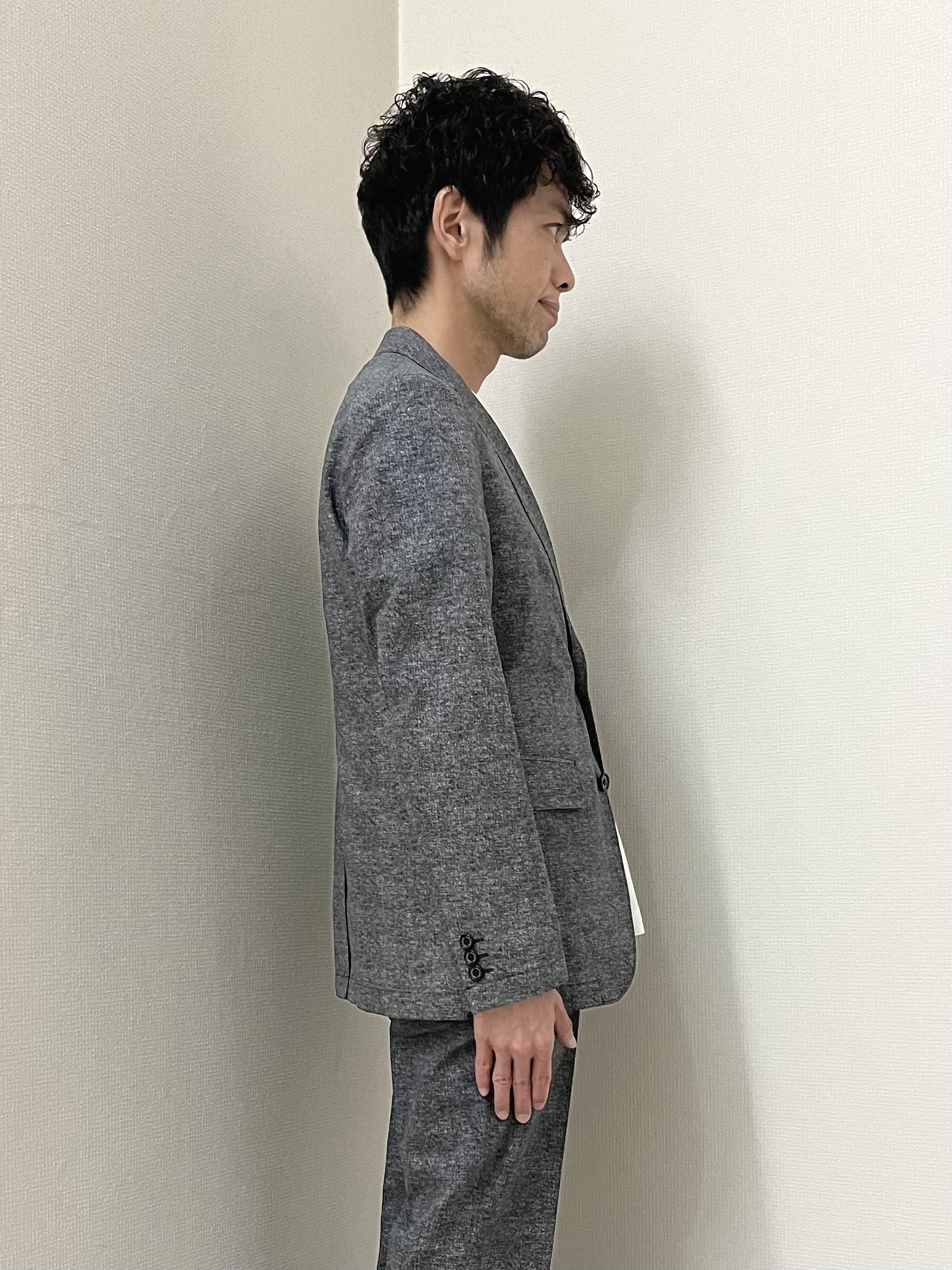 URAさんの「TAKEO KIKUCHI｜【抗菌防臭】COOL DOTS（R）ドビープリント ジャケット」を使ったコーディネート