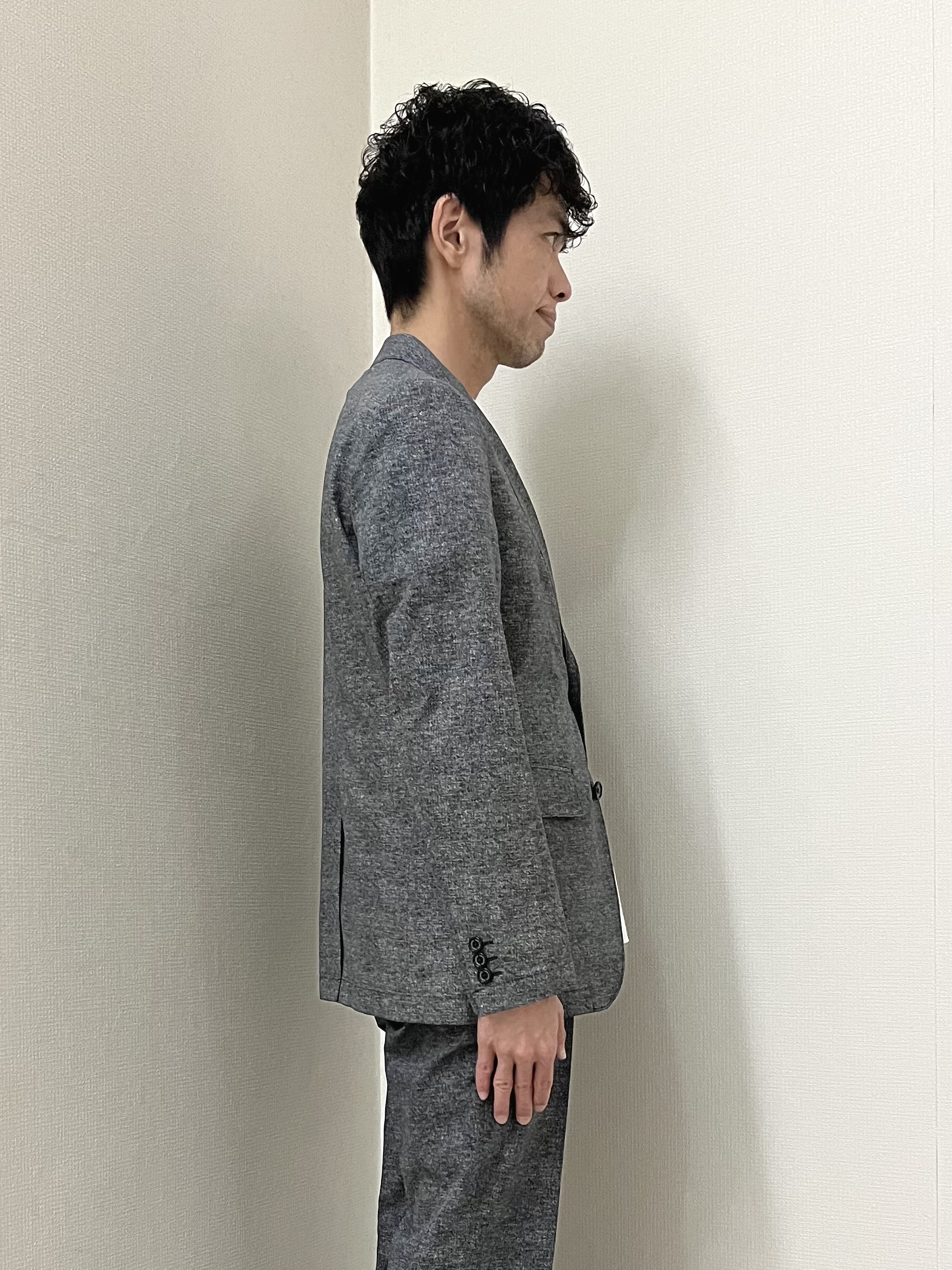 URAさんの「TAKEO KIKUCHI｜【抗菌防臭】COOL DOTS（R）ドビープリント ジャケット」を使ったコーディネート