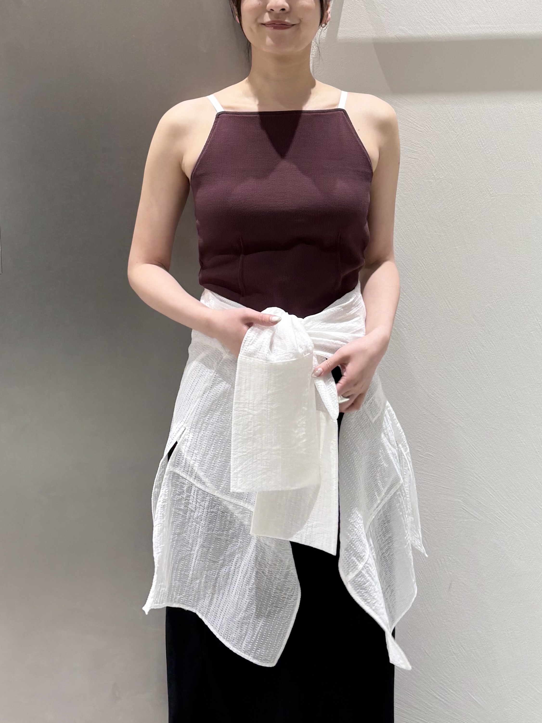 iwamiさんの「CODE A｜edge line camisole」を使ったコーディネート