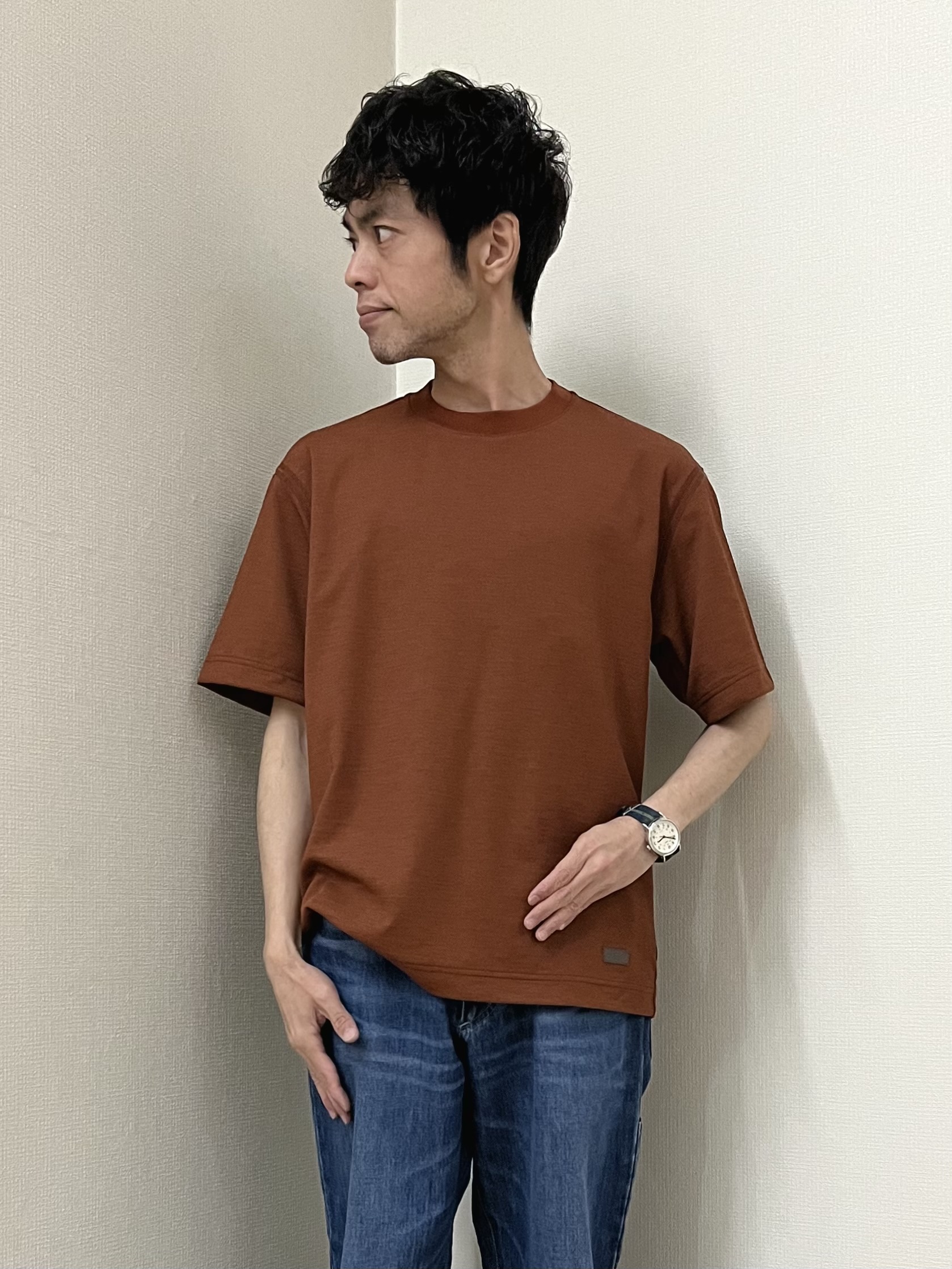 URAさんの「TAKEO KIKUCHI｜【BOWLER HAT LABEL】小紋ペイズリープリント 長袖シャツ」を使ったコーディネート