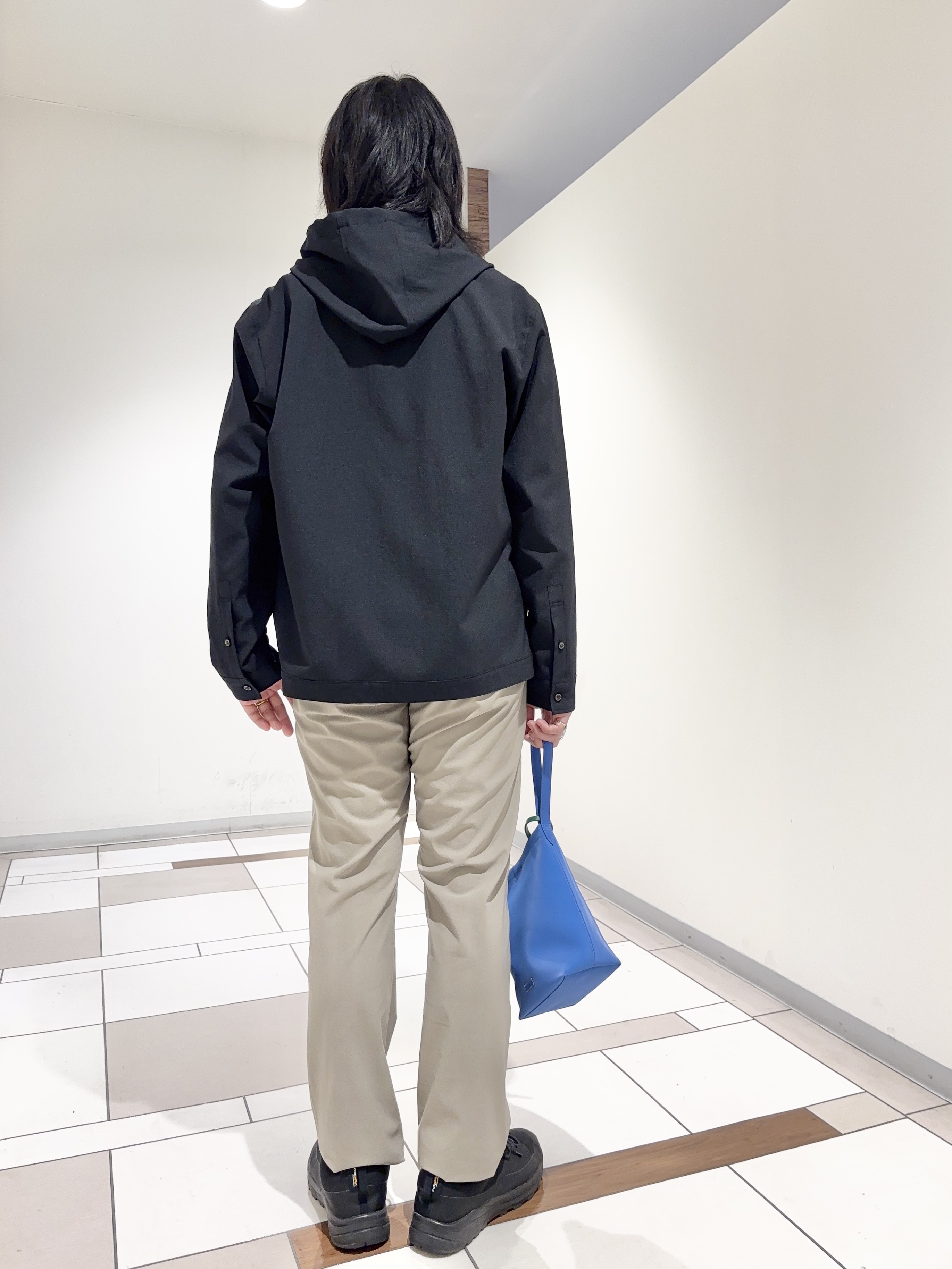 及川さんの「TAKEO KIKUCHI｜【撥水・洗える・シワになりにくい】 リランチェ（R） フードブルゾン」を使ったコーディネート