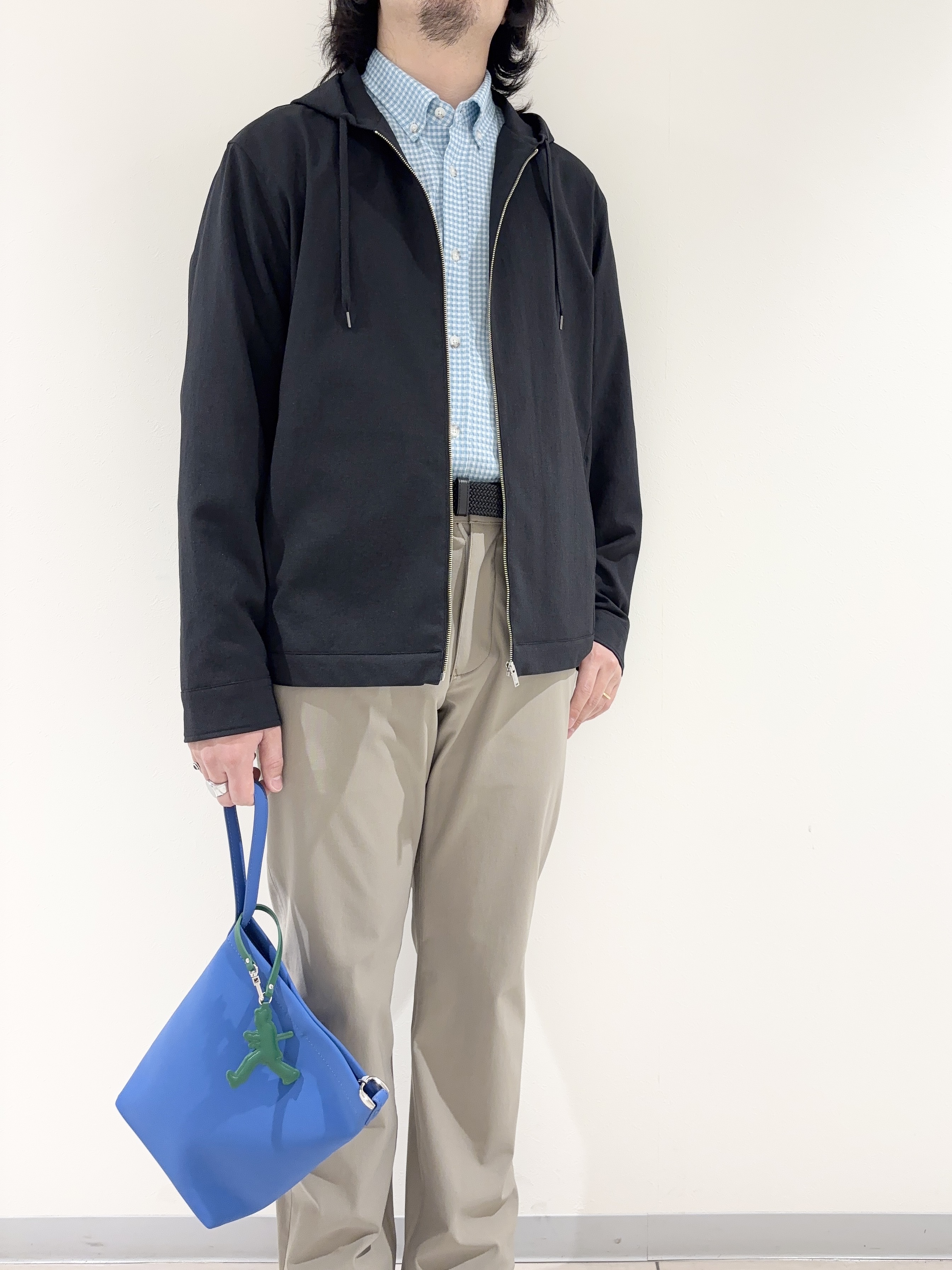 及川さんの「TAKEO KIKUCHI｜【撥水・洗える・シワになりにくい】 リランチェ（R） フードブルゾン」を使ったコーディネート
