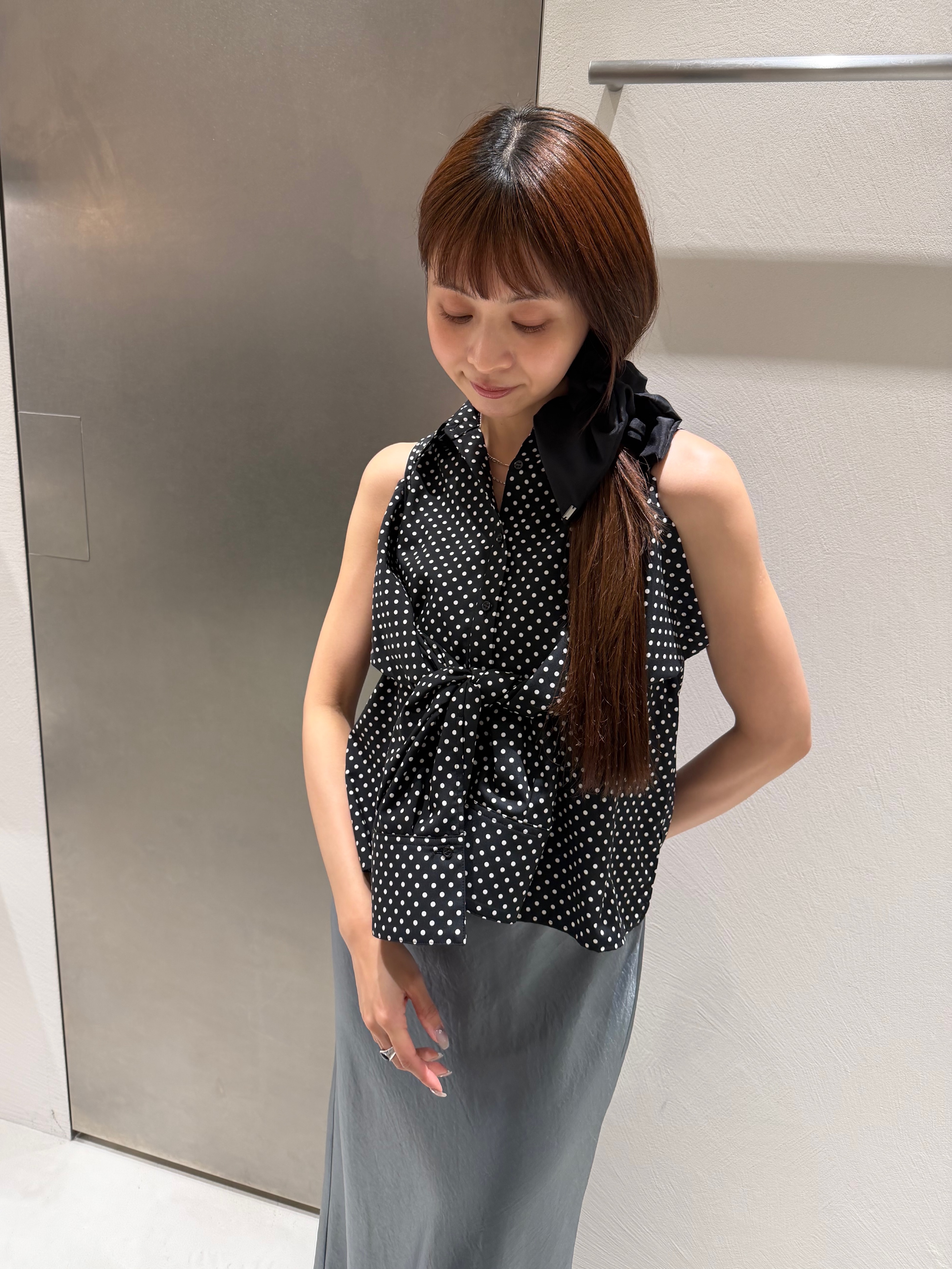 kanamiさんの「CODE A｜satin cami dress」を使ったコーディネート