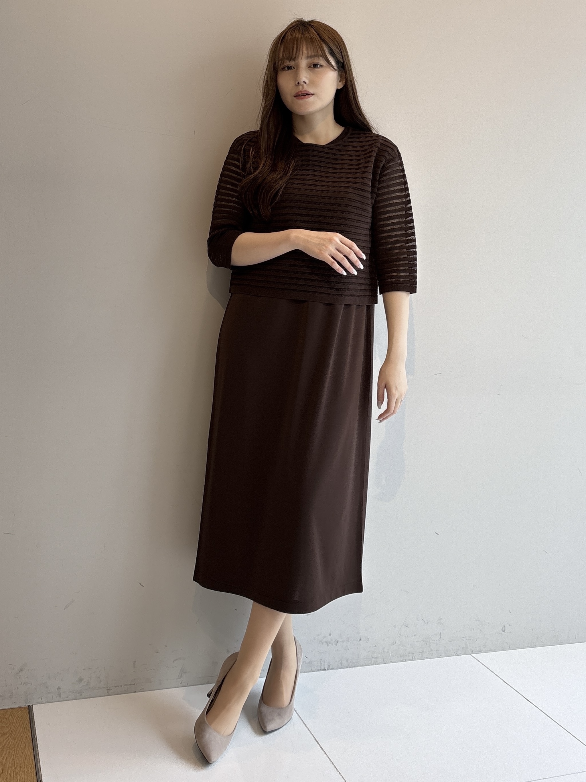 sayaさんの「COUP DE CHANCE｜【手洗い可/軽量】シアーブルゾン」を使ったコーディネート