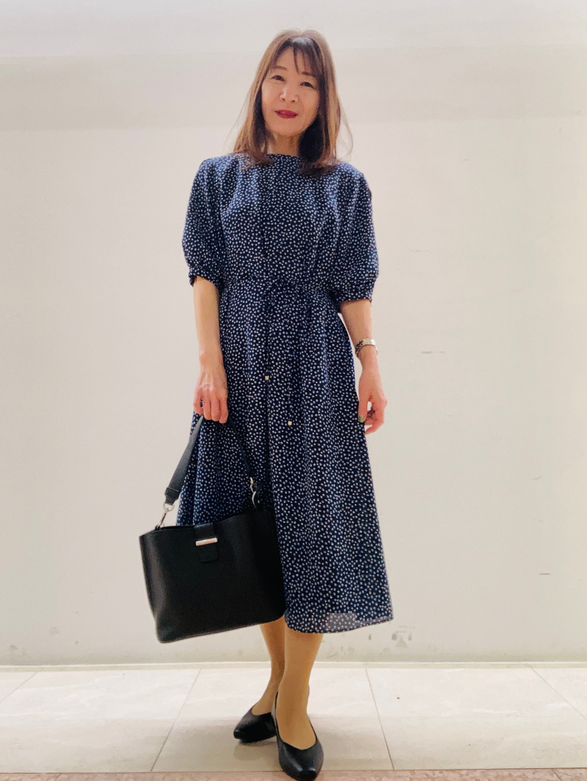 kurodaさんの「Reflect｜シフォンスリーブワンピース」を使ったコーディネート