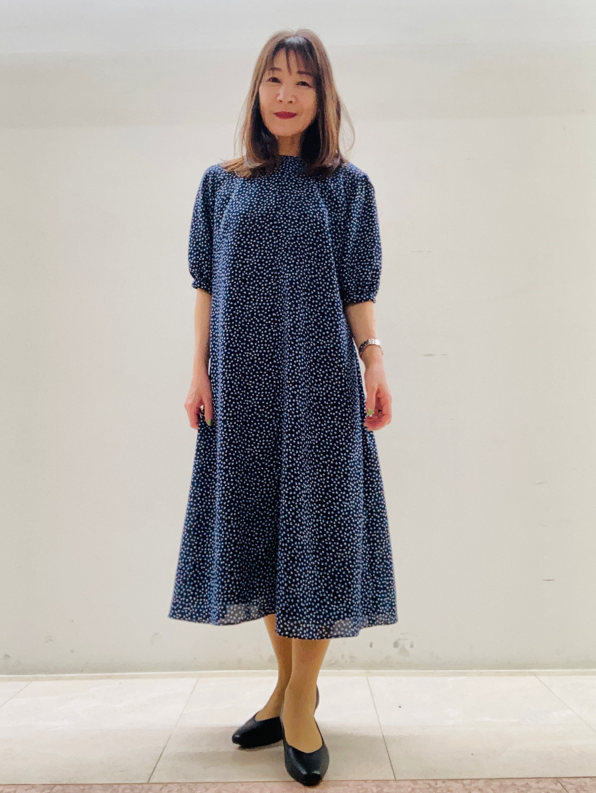 kurodaさんの「Reflect｜シフォンスリーブワンピース」を使ったコーディネート