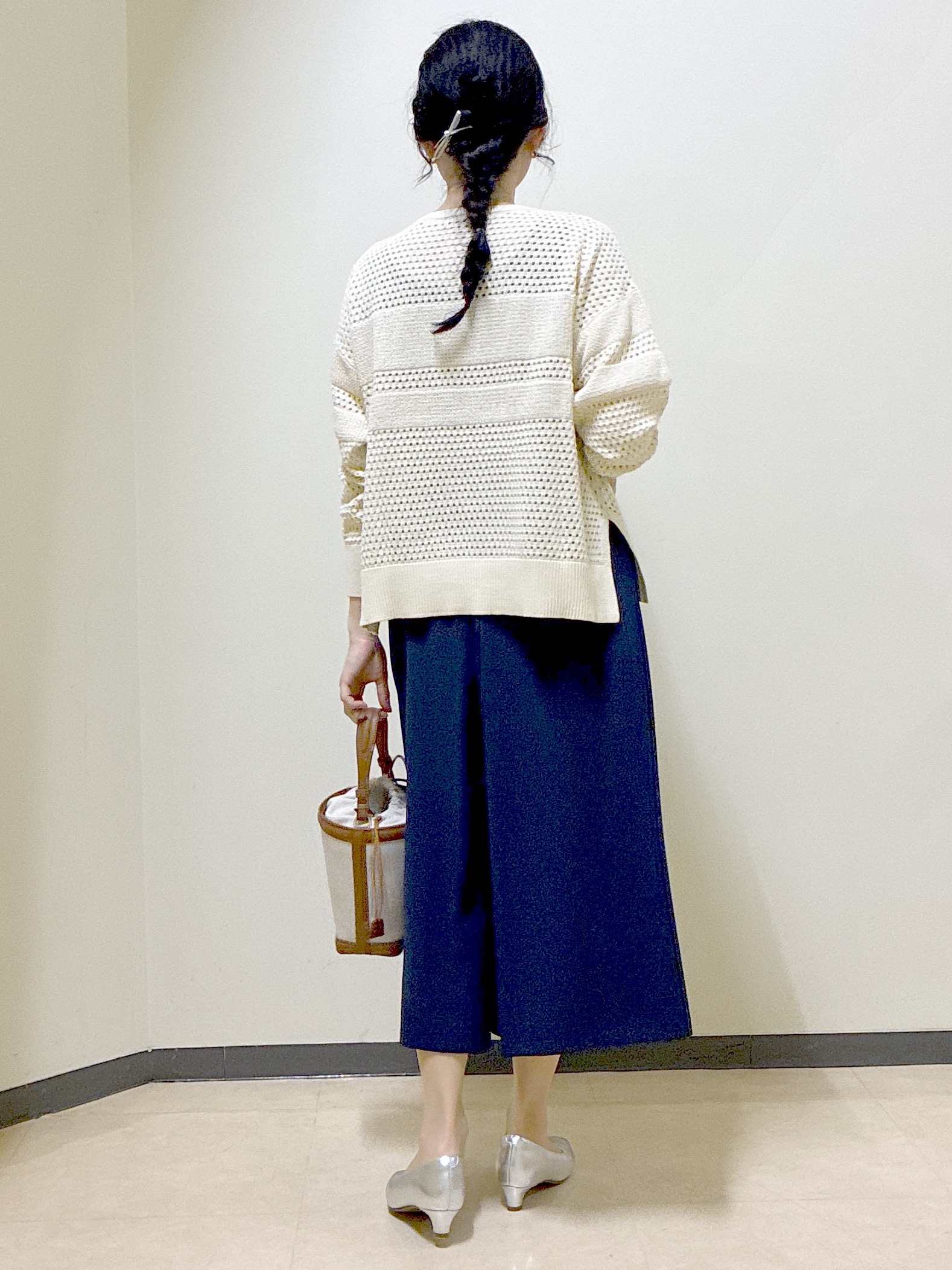  beni_gingerさんの「Reflect｜【レイヤードにおすすめ◎】メッシュ風ドライタッチニット」を使ったコーディネート