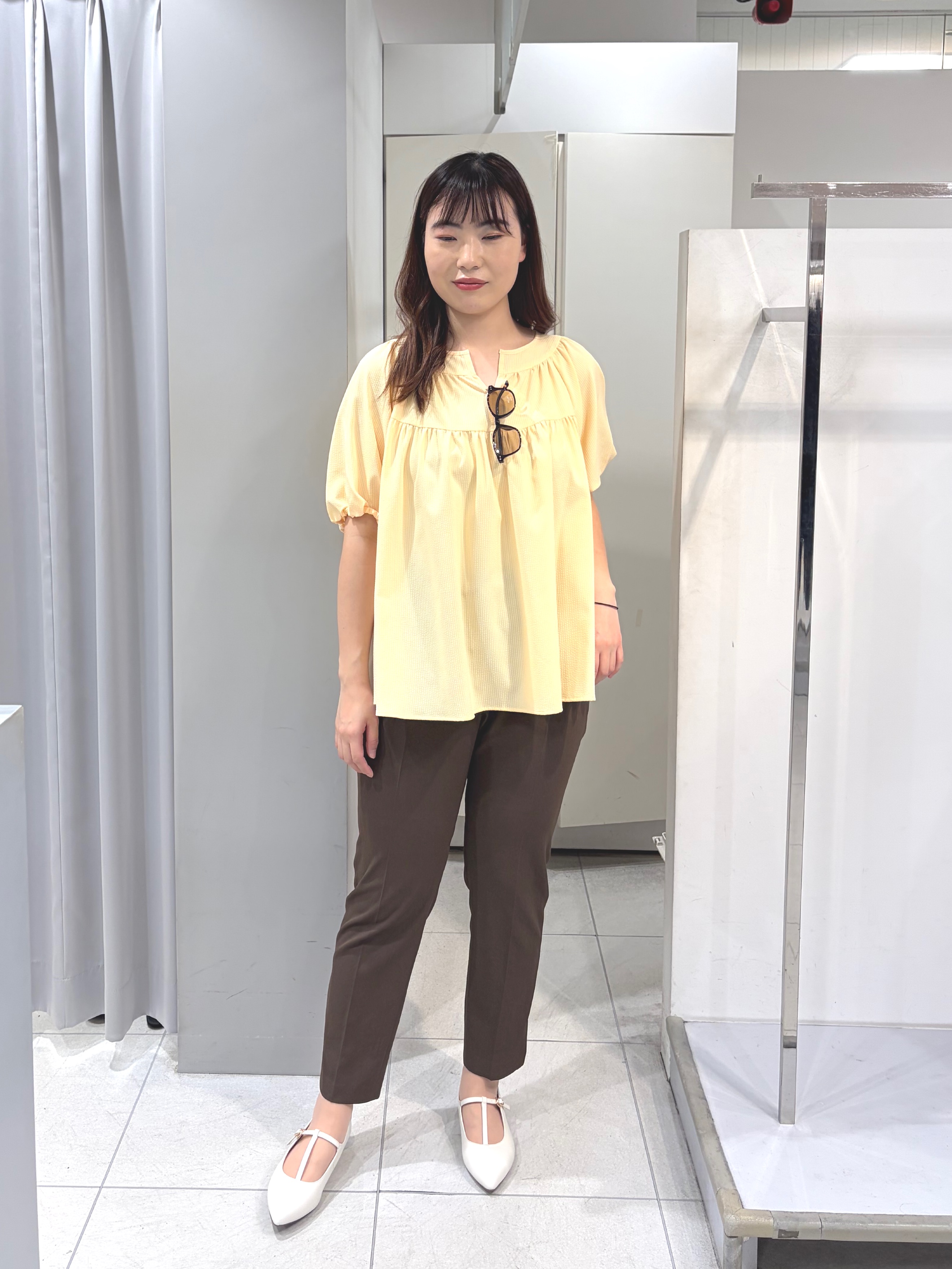 AZUSAさんの「Reflect｜ギャザーデザインブラウス」を使ったコーディネート