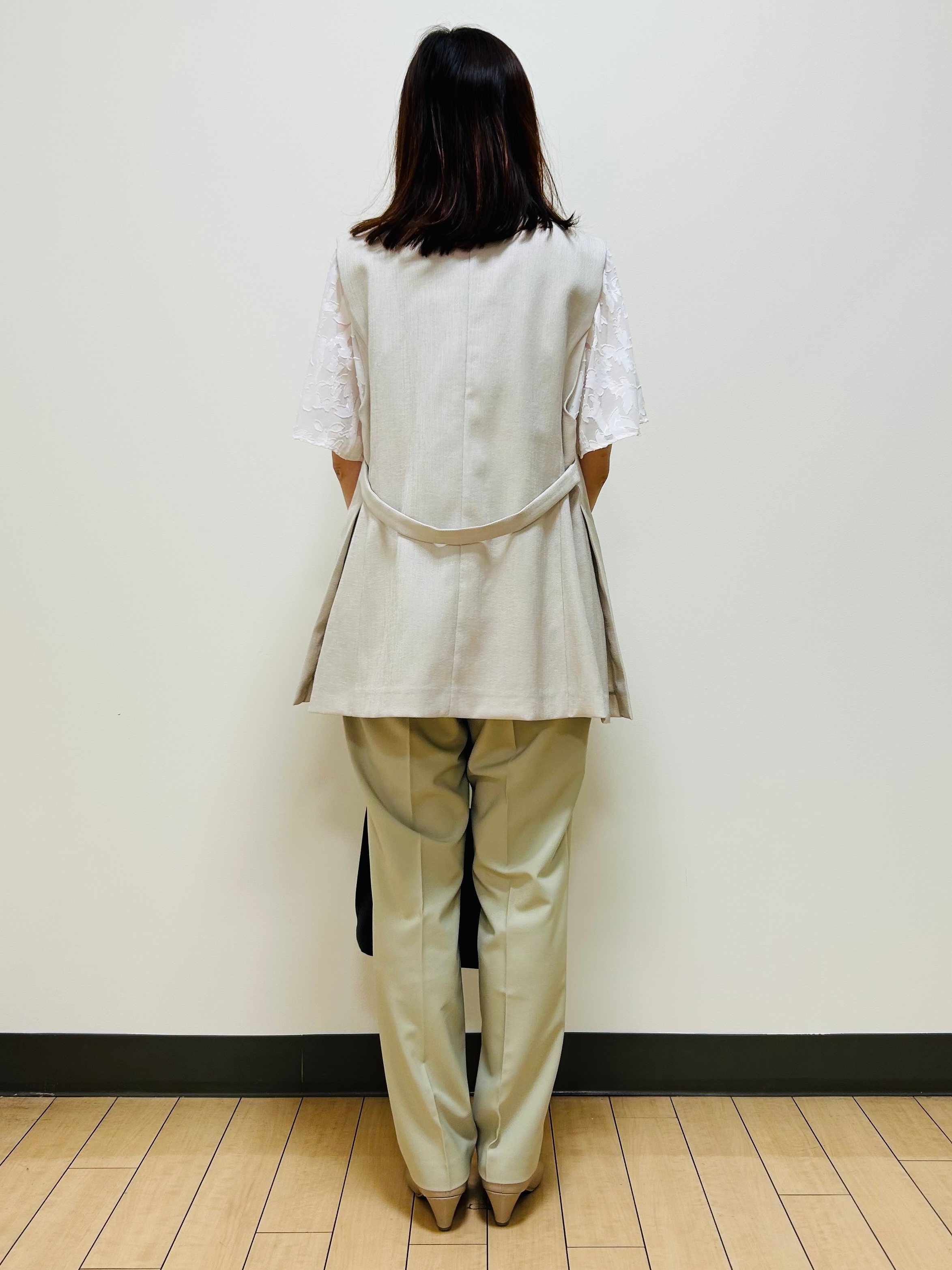 miiiさんの「Reflect｜【セットアップ可】リネンライクジレ」を使ったコーディネート
