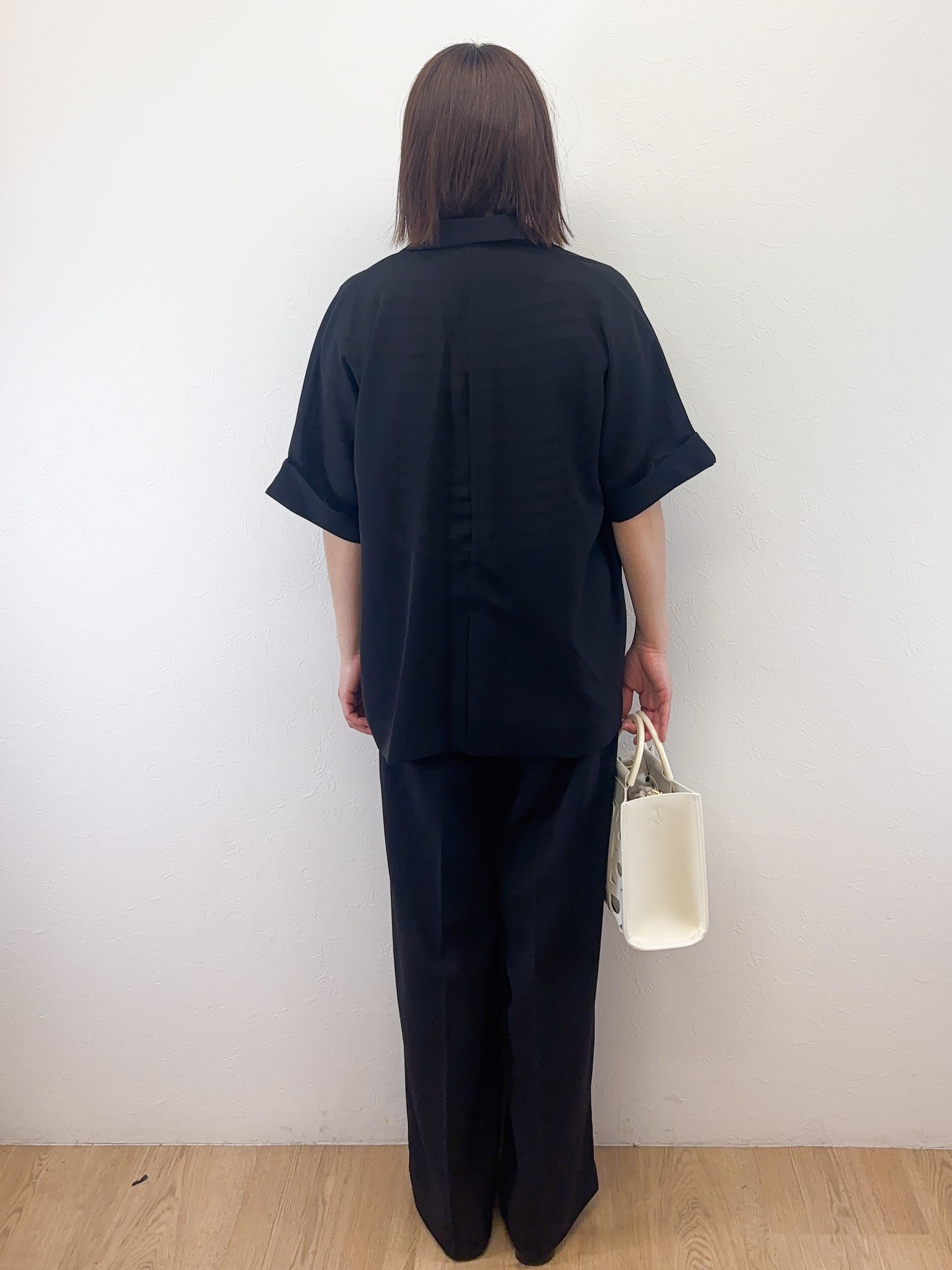 Takeさんの「OPAQUE.CLIP｜【接触冷感／吸水速乾／防シワ】リネンライクテーラードジャケット《洗濯機OK》」を使ったコーディネート