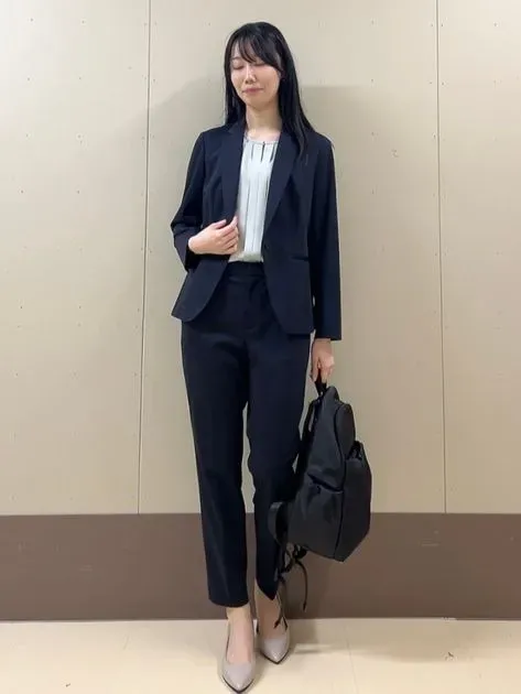 UV 洗える/接触冷感/ 未使用✨アンタイトル / 冷たいスーツ／ウォッシャブル／ストレッチ／接触冷感／2つボタン セットアップ2 スーツ 消臭 スーツ・フォーマル・ドレス