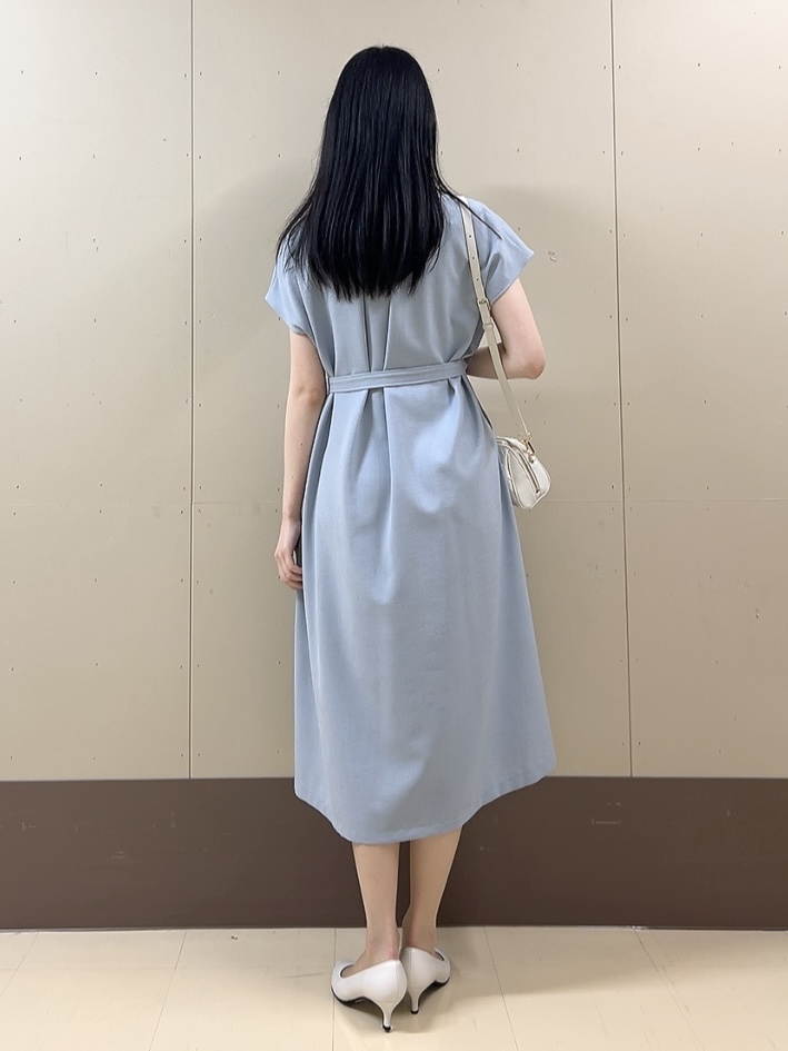 sechiさんの「UNTITLED｜【UV/接触冷感/遮熱/通気性】スラブバンドカラーワンピース」を使ったコーディネート