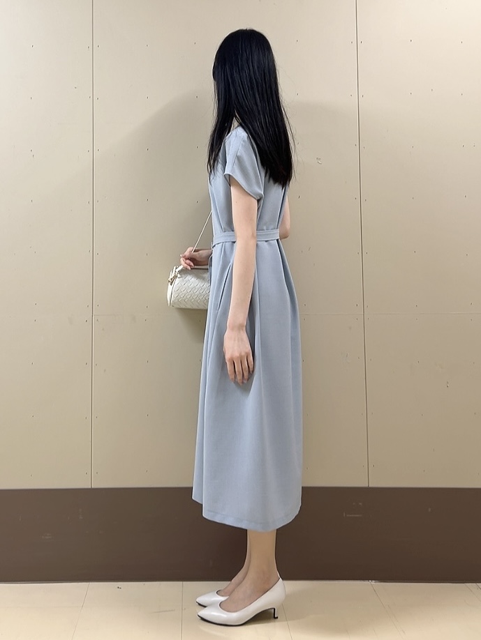 sechiさんの「UNTITLED｜【UV/接触冷感/遮熱/通気性】スラブバンドカラーワンピース」を使ったコーディネート