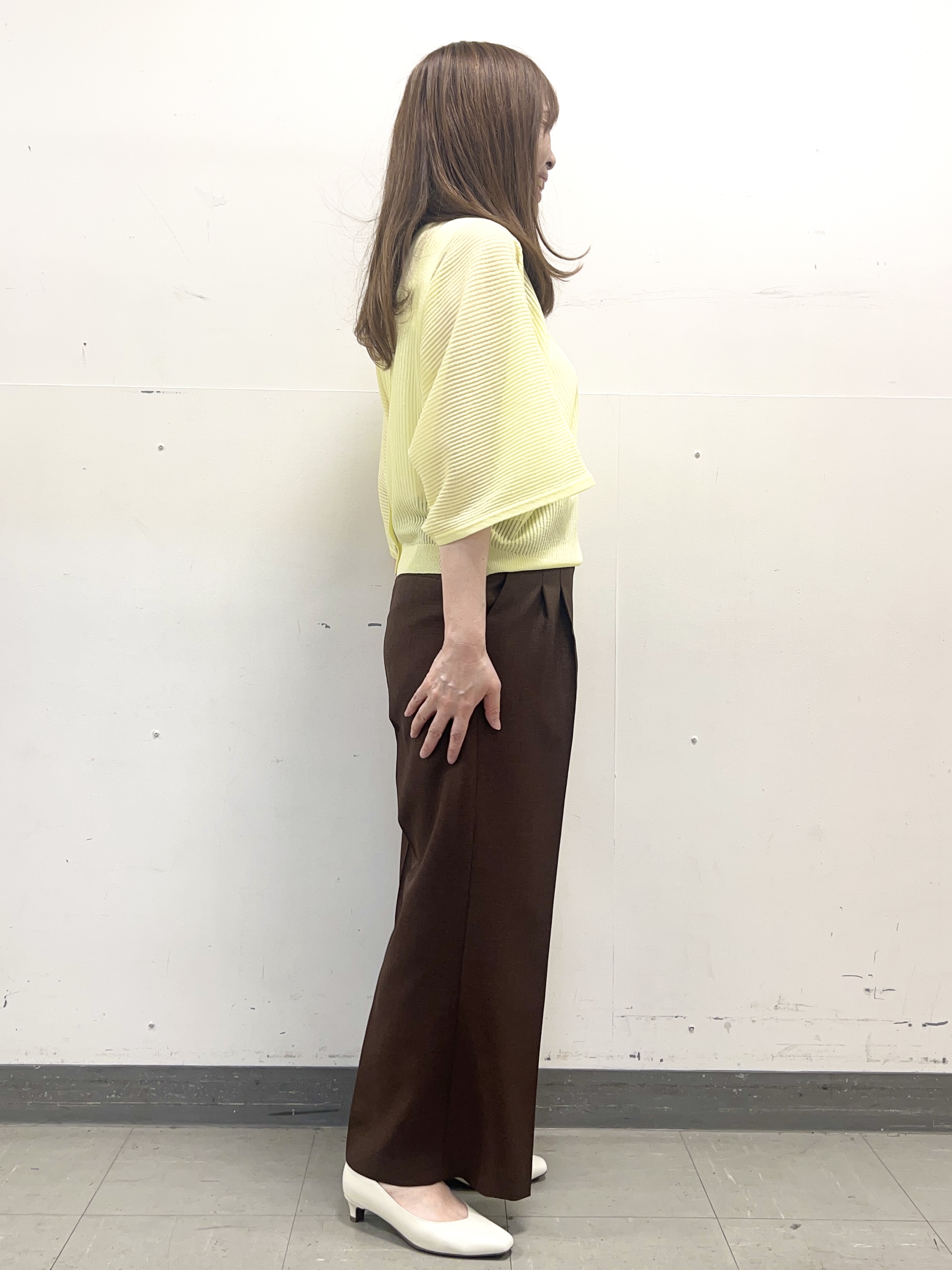 yuさんの「Reflect｜【前後2WAY】オフボディ リラクシーニット」を使ったコーディネート